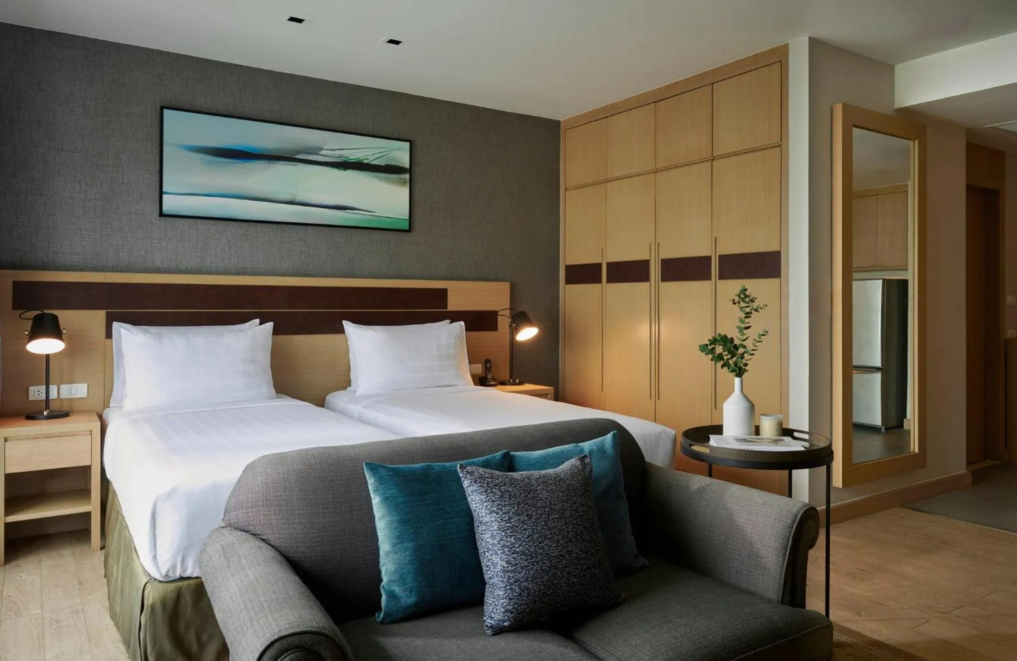 Photo of the whole room, Bed in Shama Lakeview Asoke Bangkok