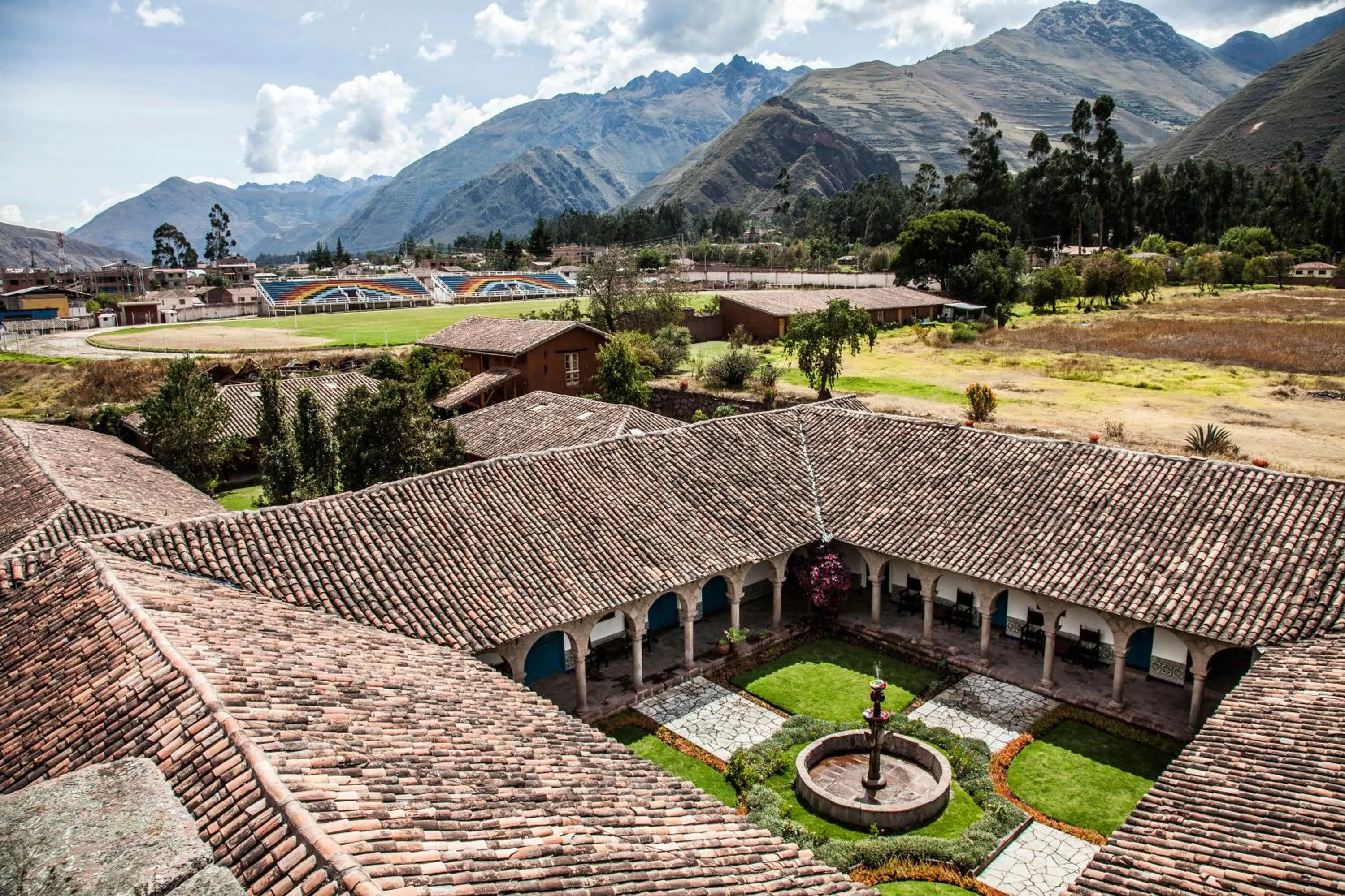 Garden view in San Agustin Monasterio de la Recoleta