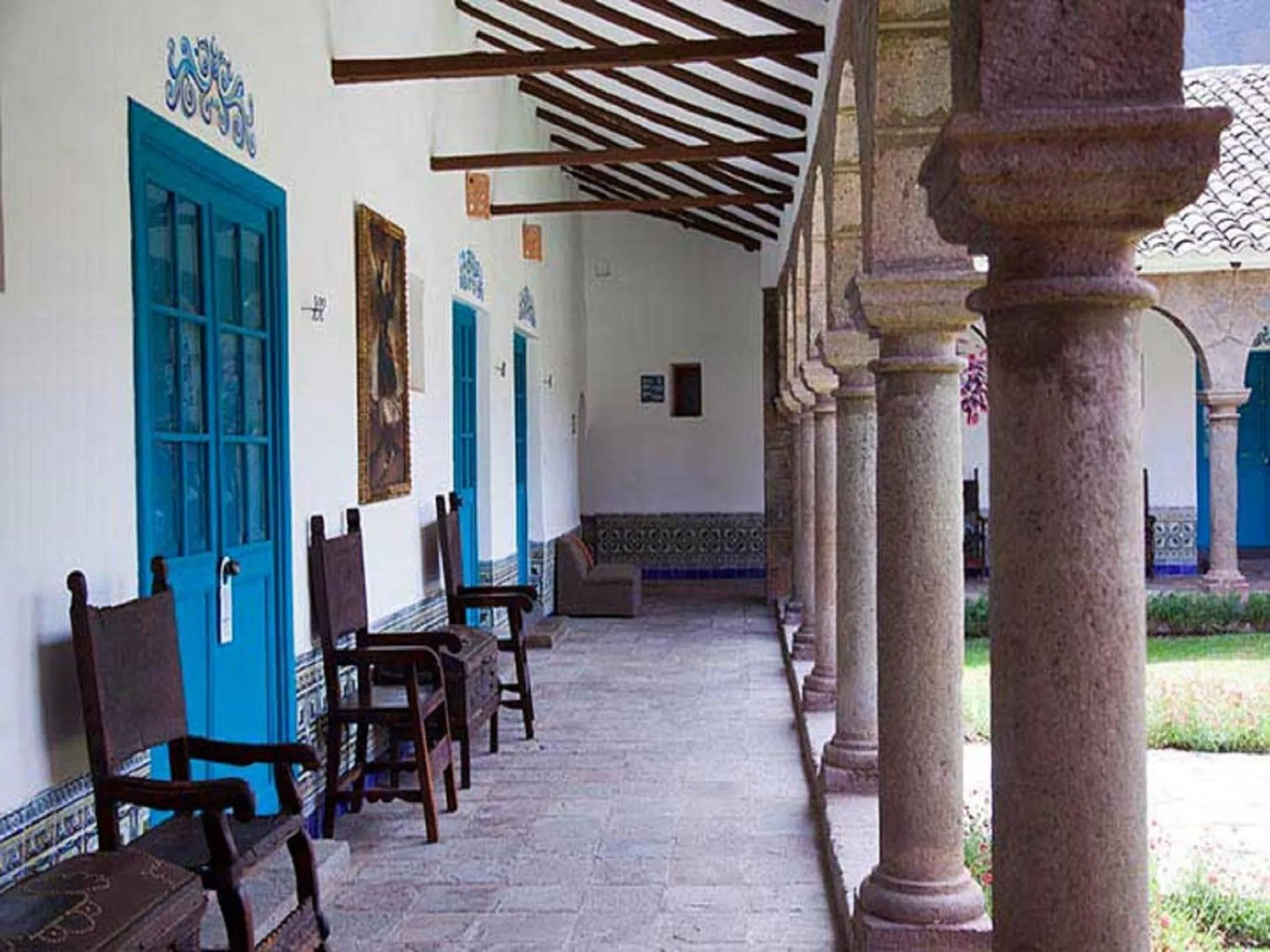 Garden view in San Agustin Monasterio de la Recoleta