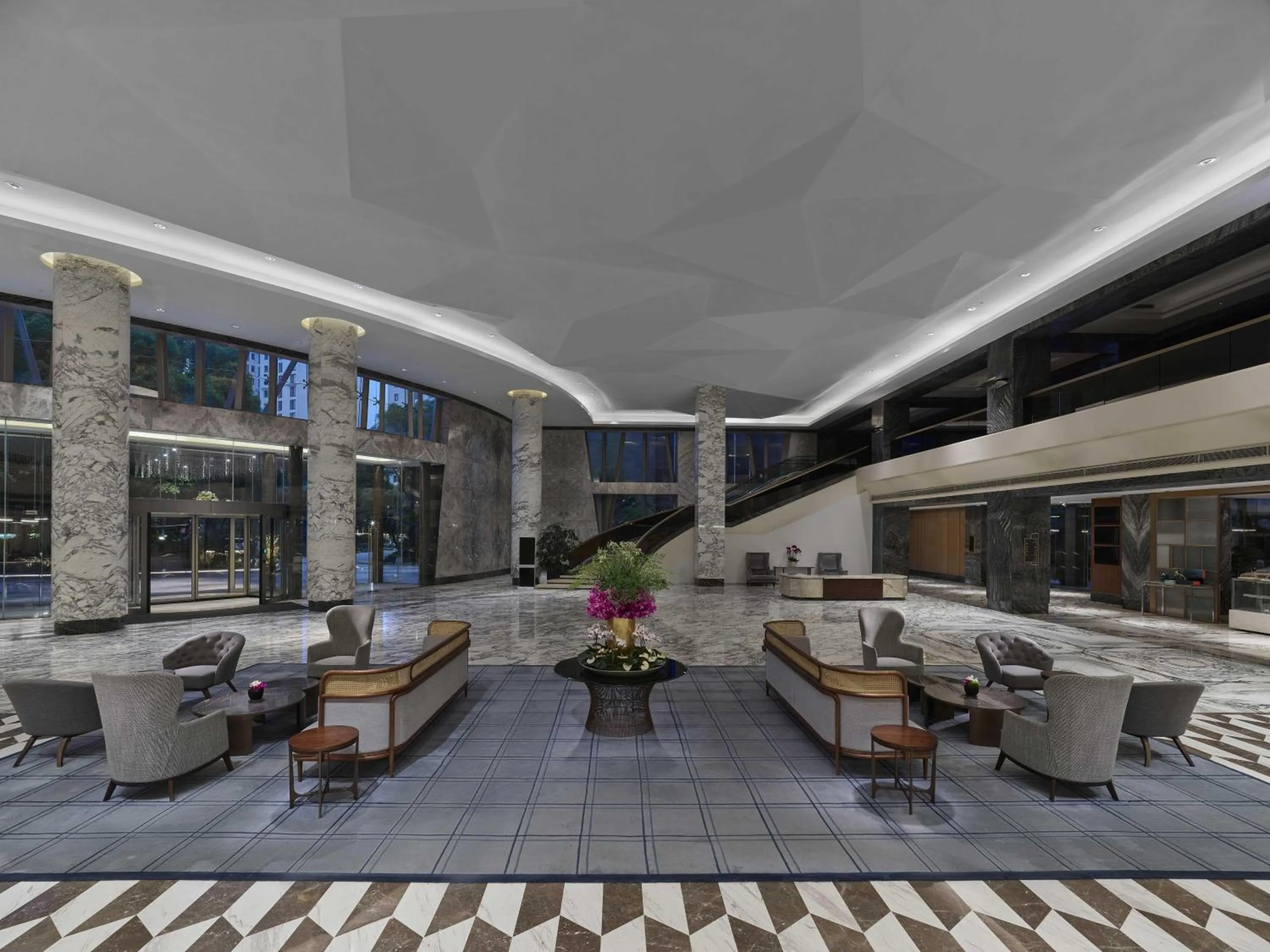 Lobby or reception in Hilton Shanghai Hongqiao