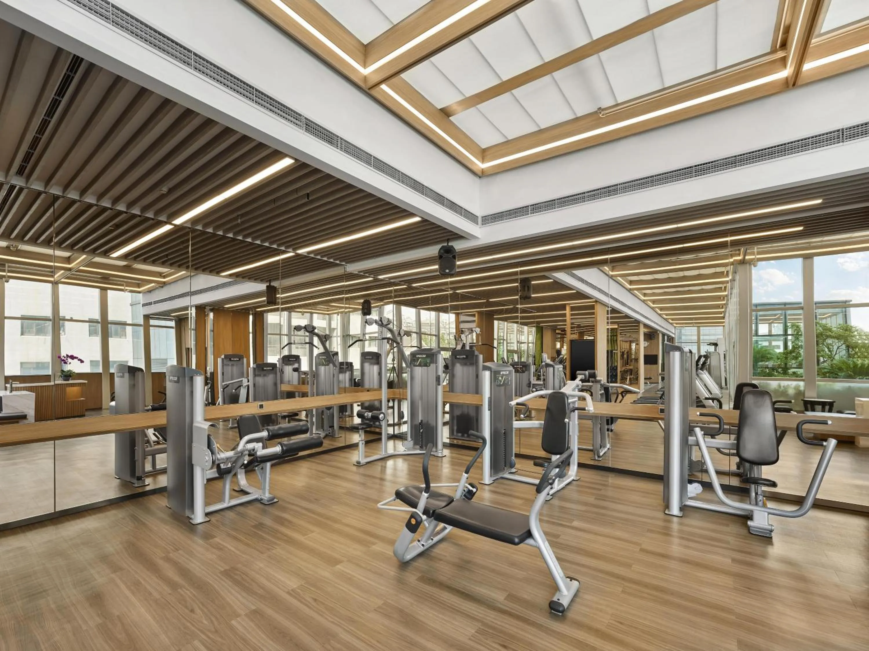 Fitness centre/facilities in Hilton Shanghai Hongqiao