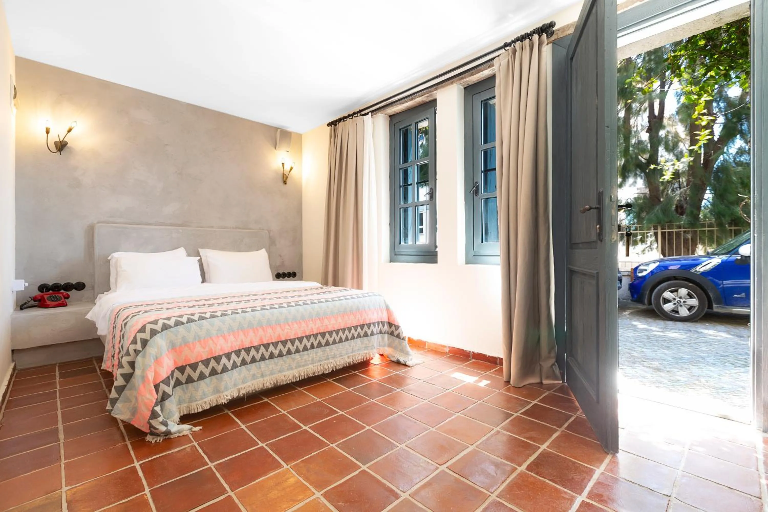 Bed in Hotel Pop Alaçatı