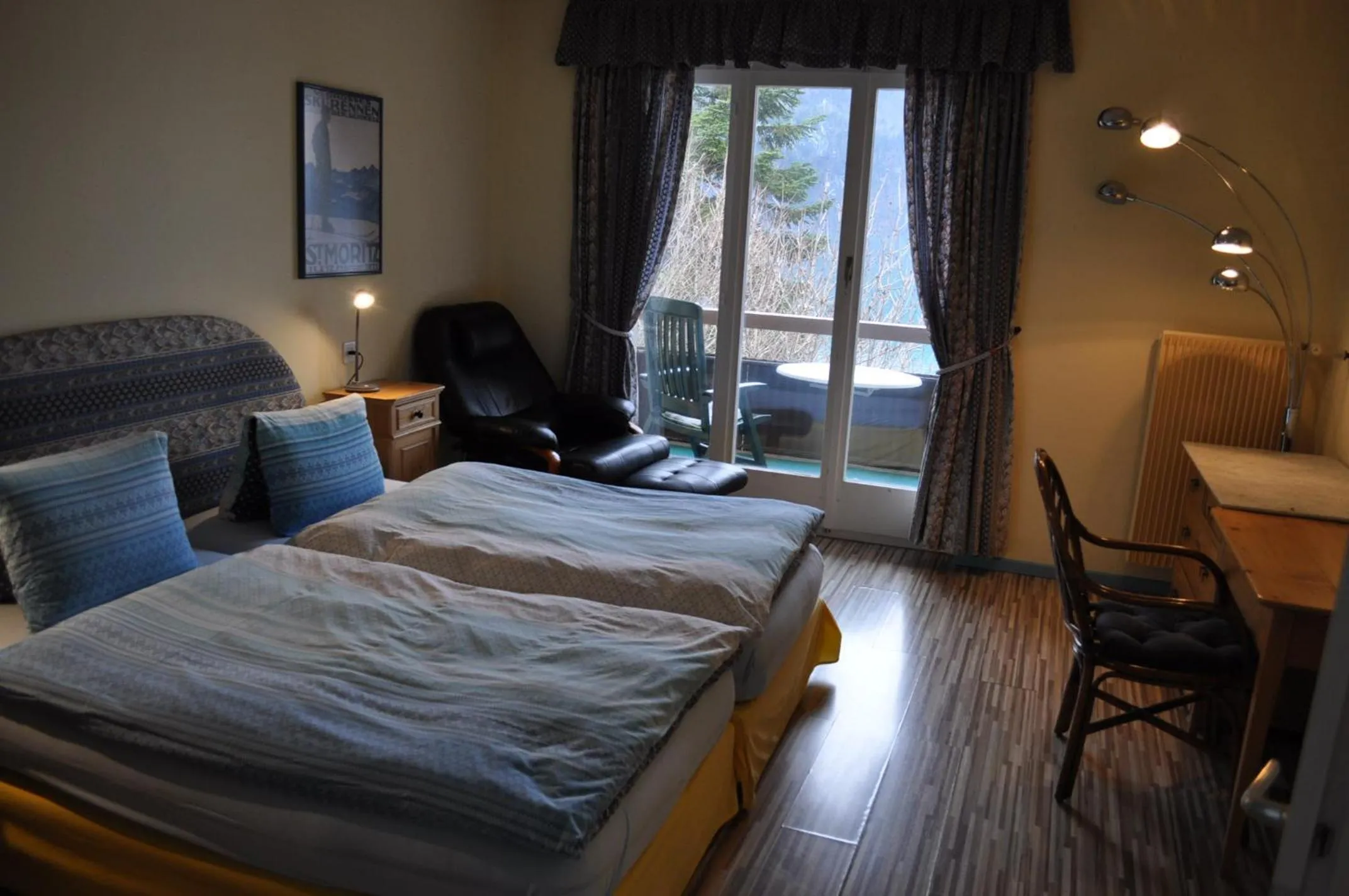 Bed in Seehotel Bären