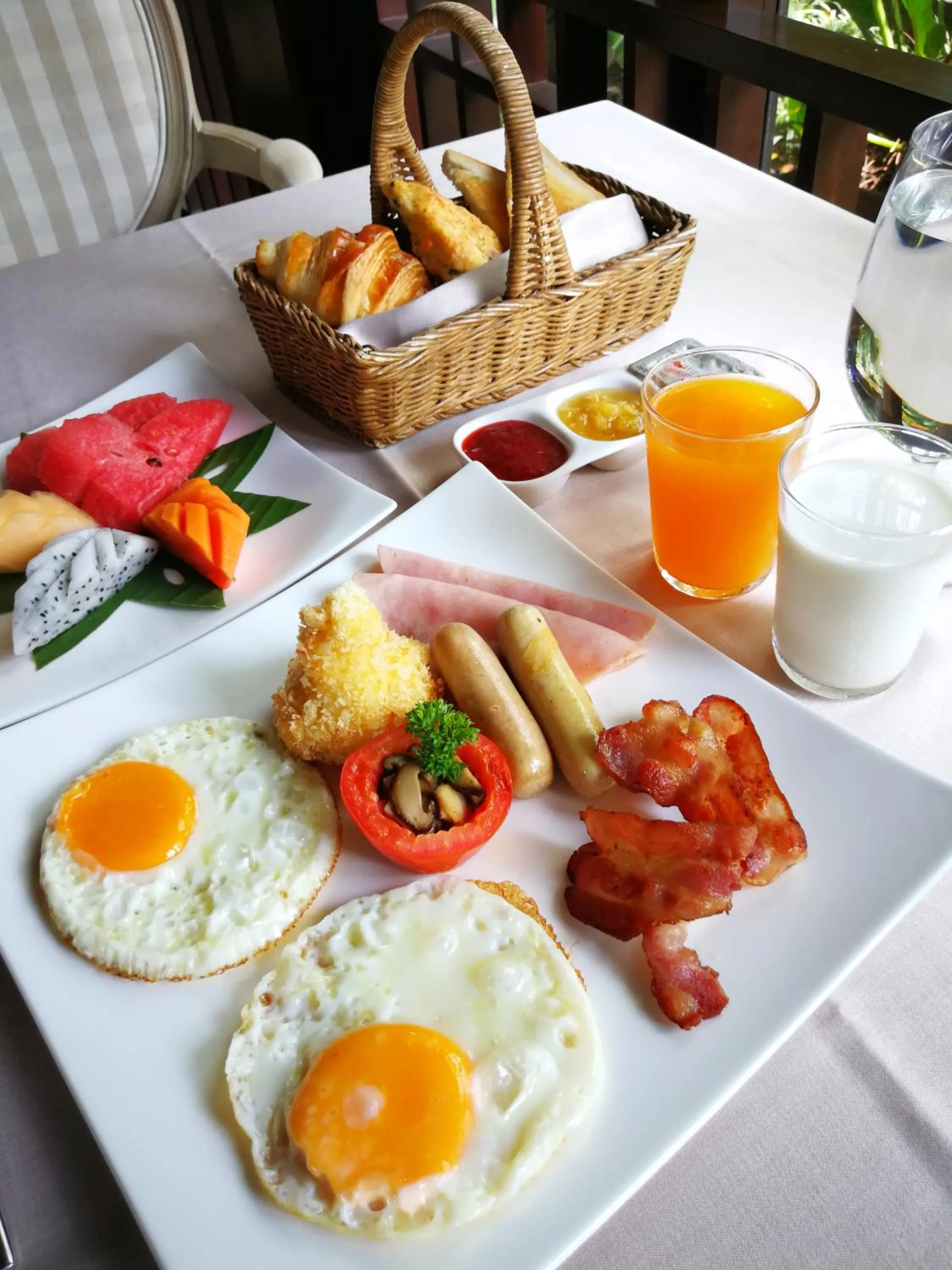 Food close-up in Raya Resort Beach front - The Most Green Resort in Cha-am