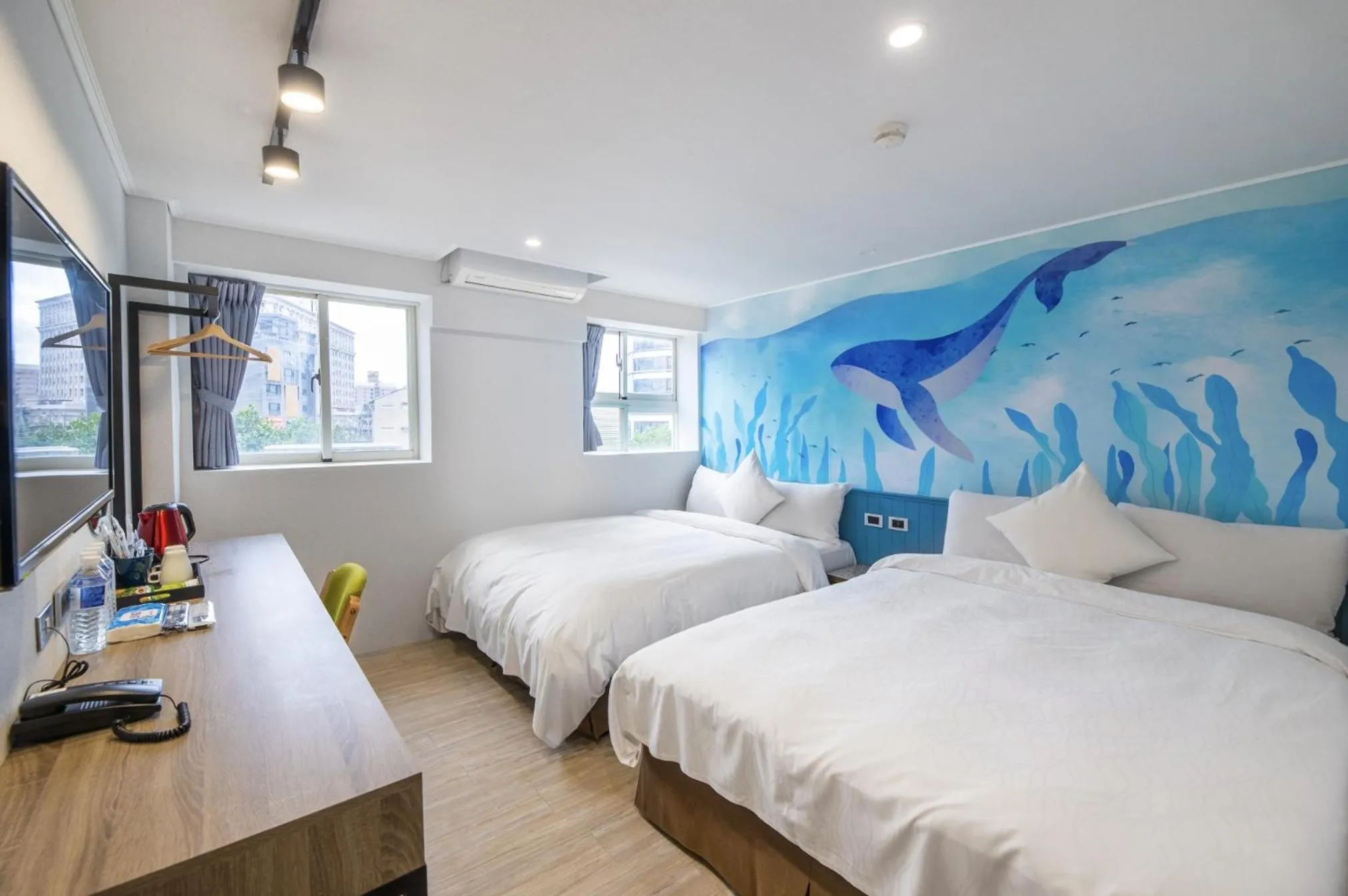 Bed in King Hot Spring Hotel