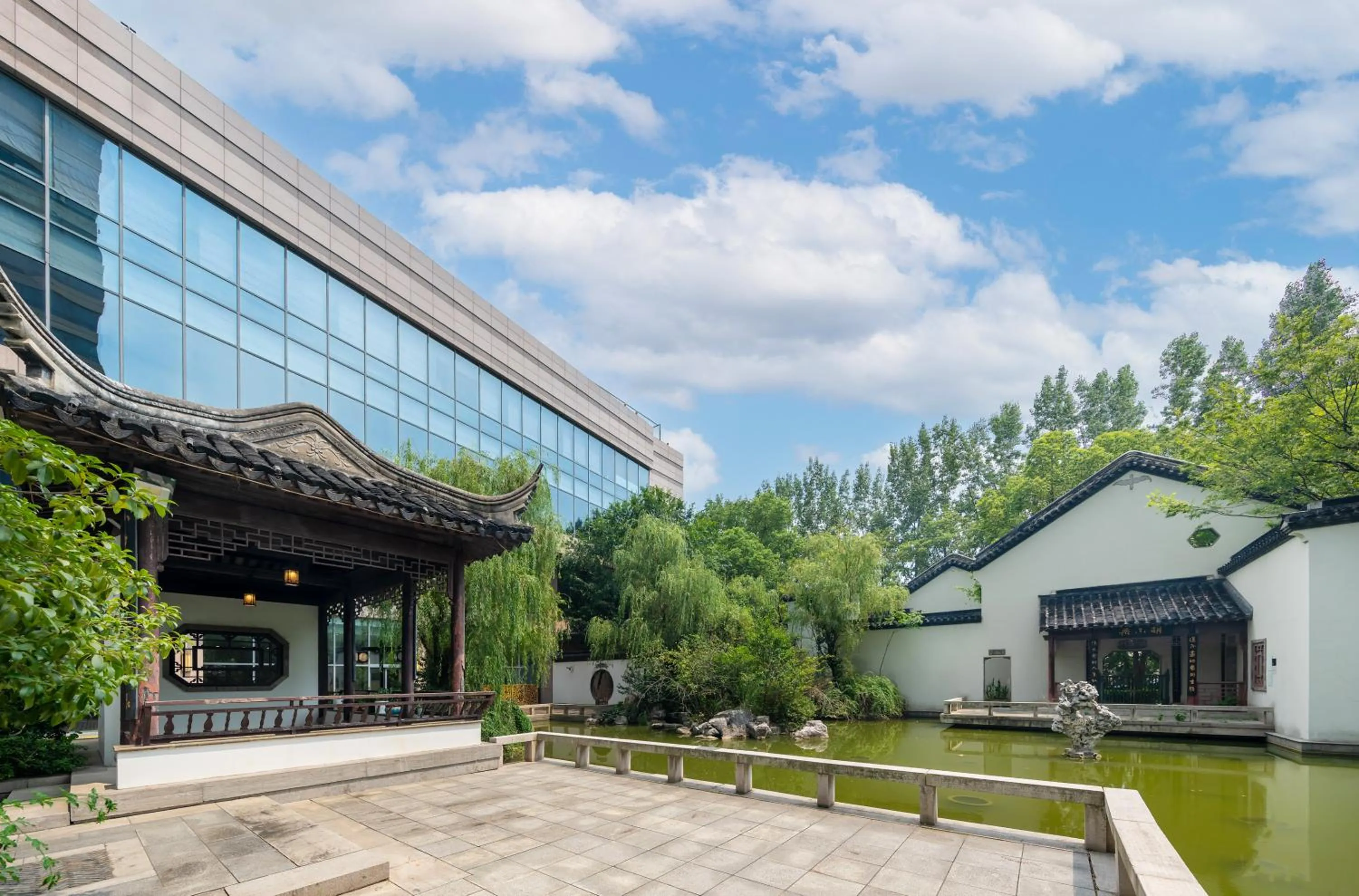 Garden view in DoubleTree By Hilton Wuxi