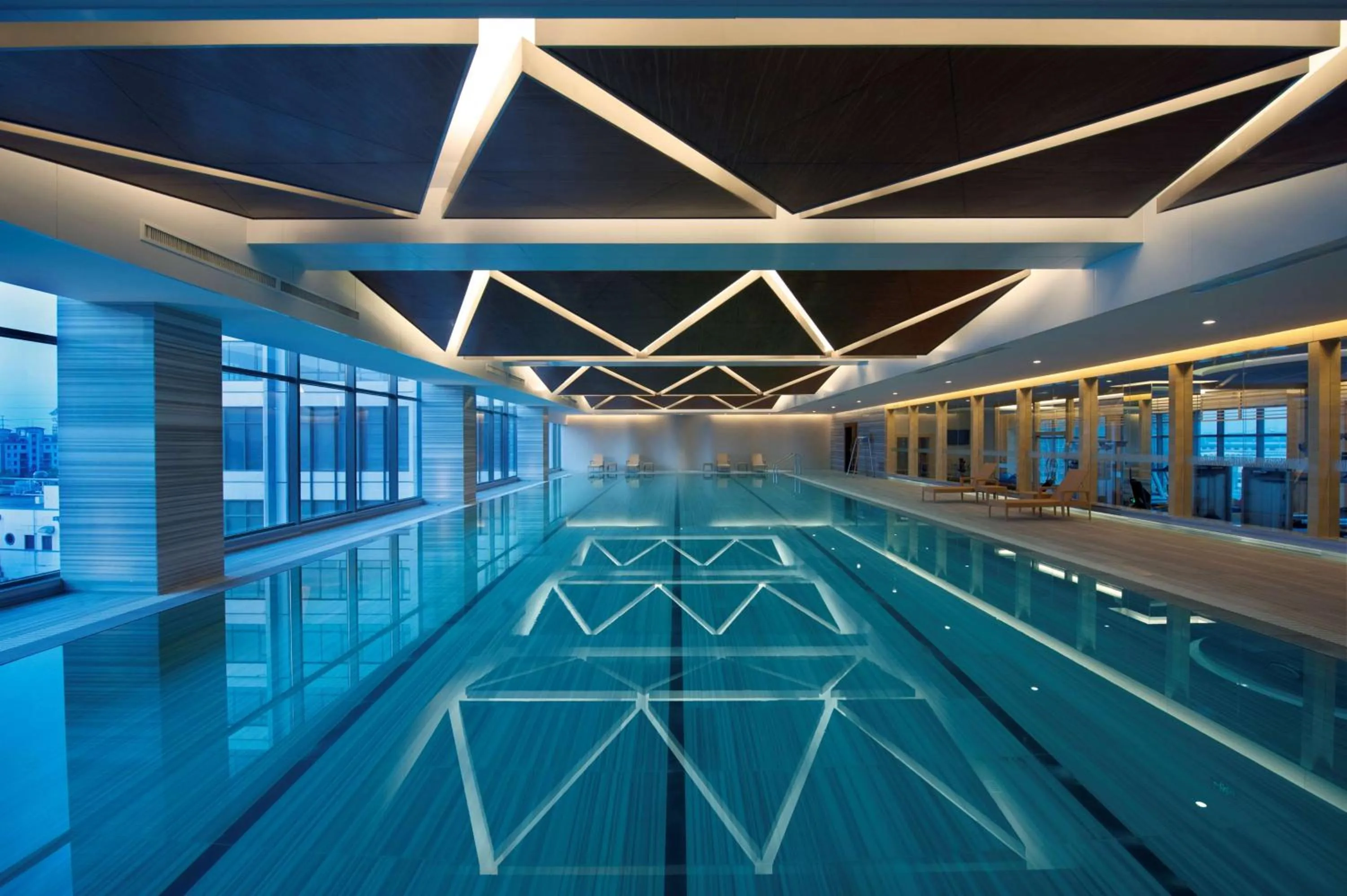 Pool view in DoubleTree By Hilton Wuxi