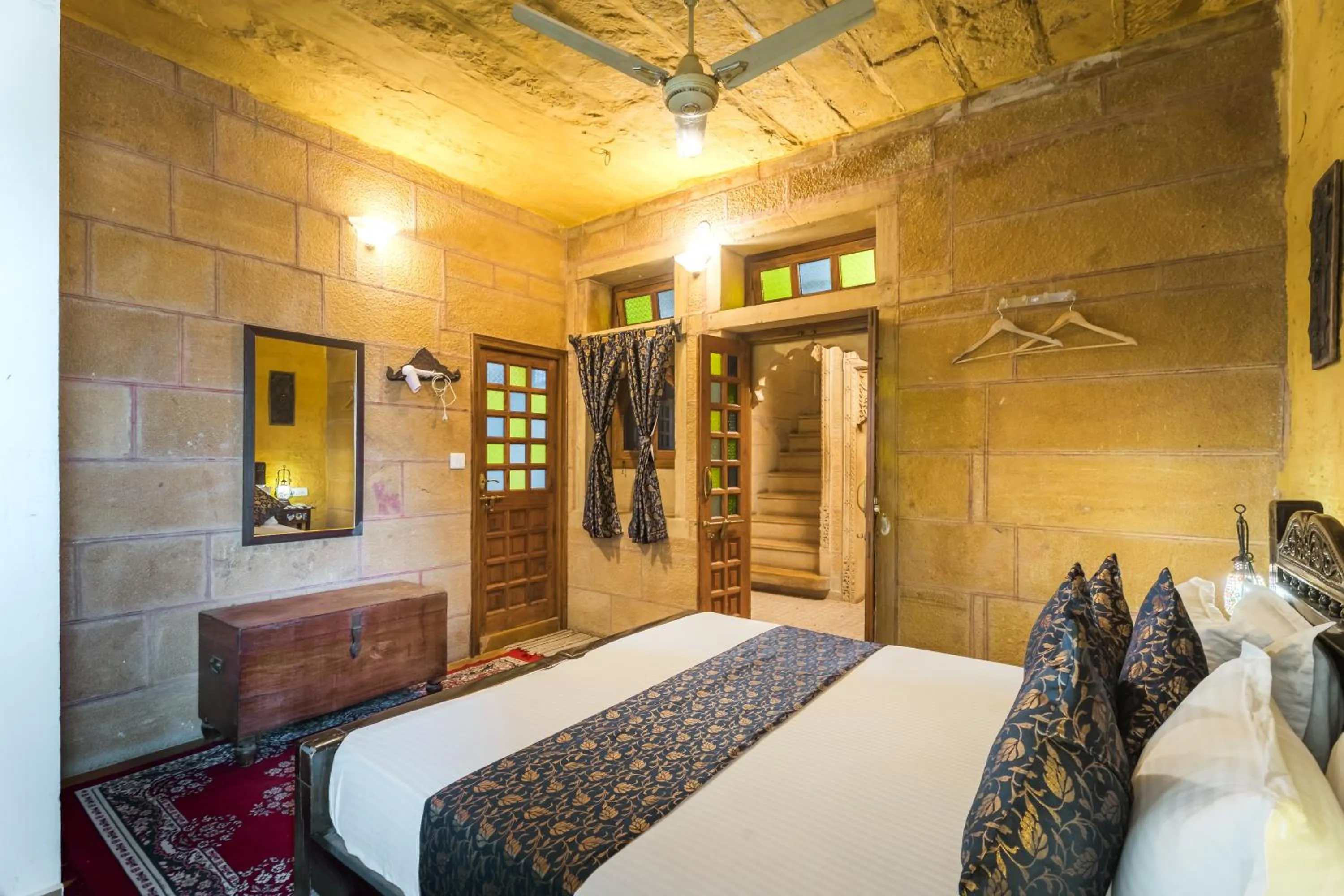 Bed in Hotel Rajmandir