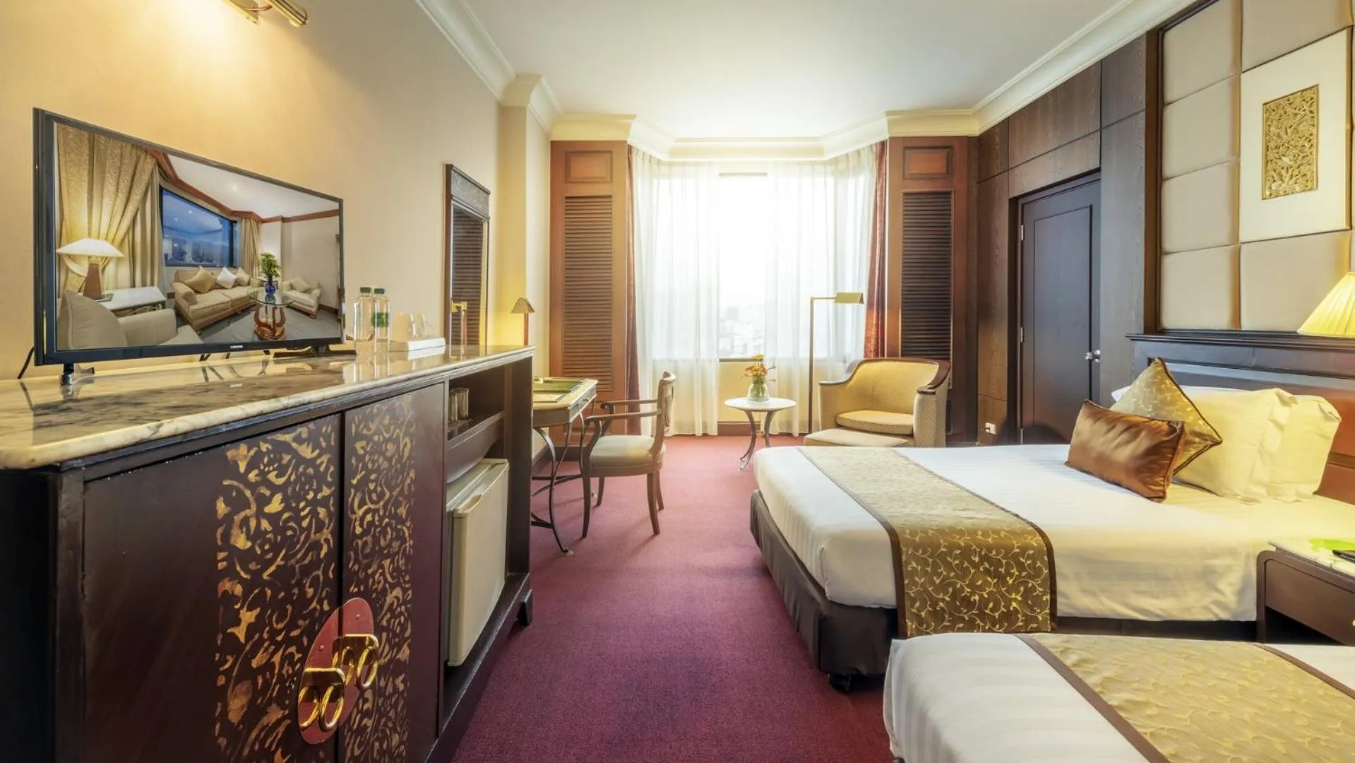 Bedroom in Ramada by Wyndham Bangkok Chaophya Park