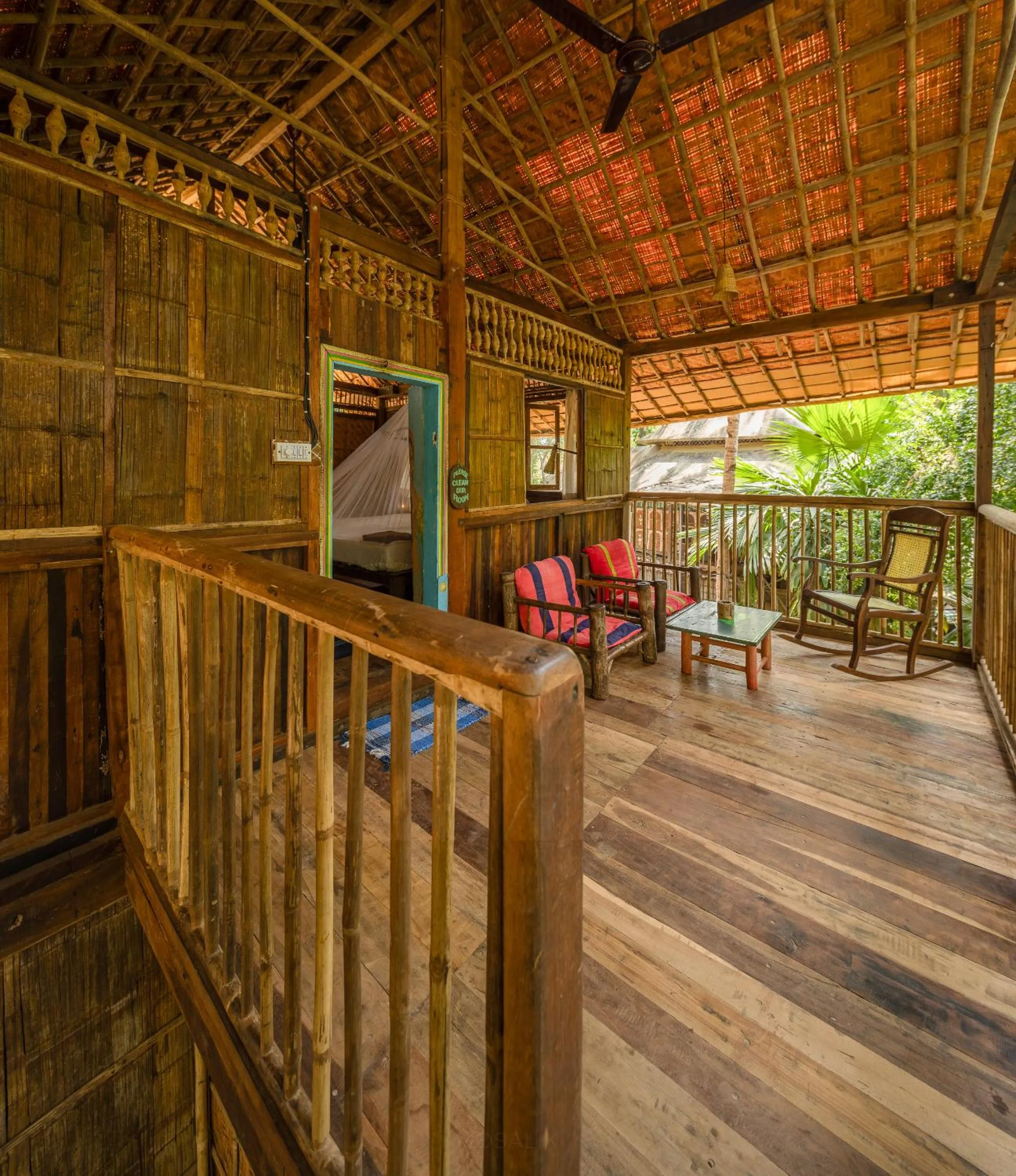 Patio in Bhakti Kutir