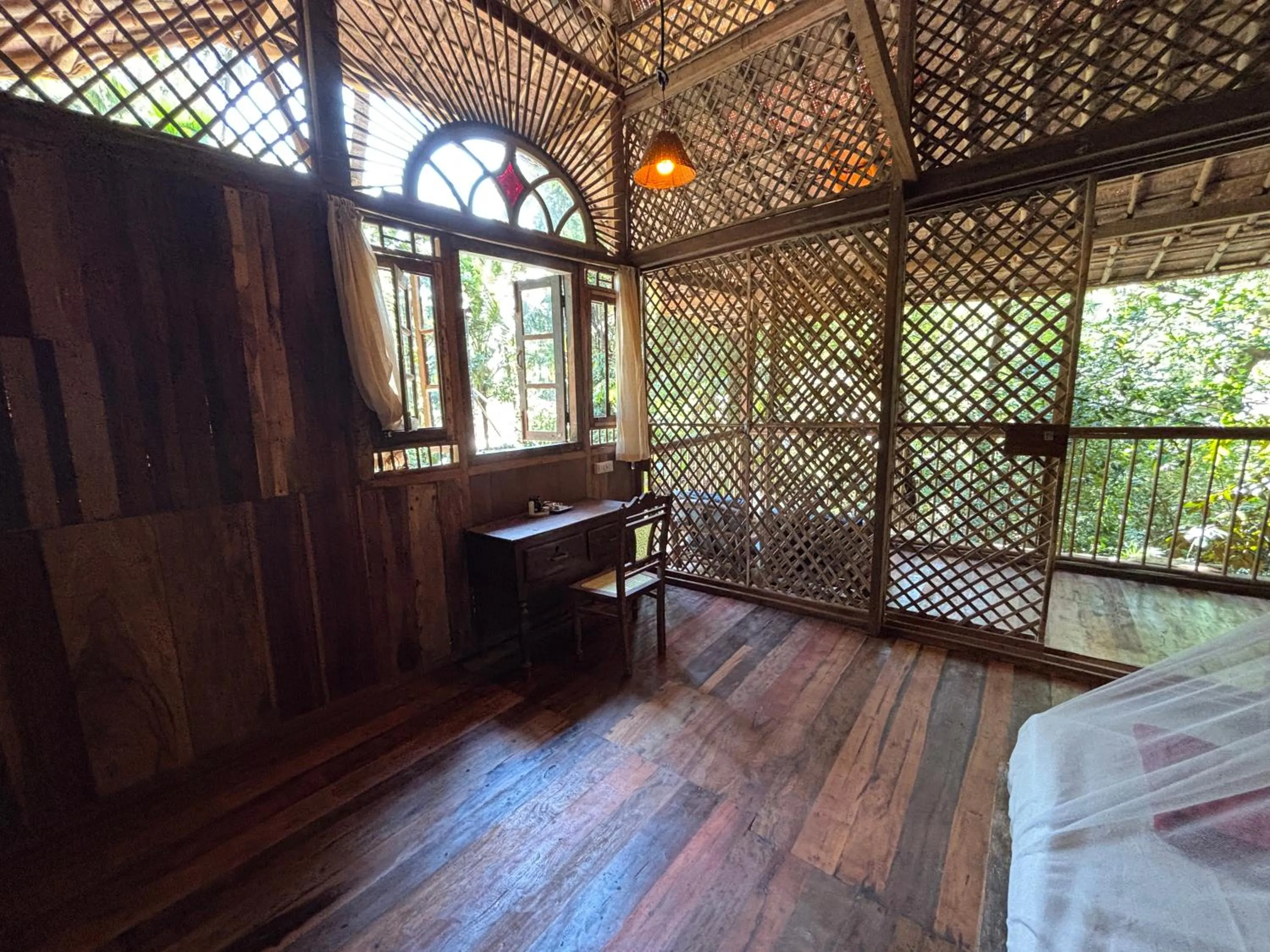 View (from property/room), Bed in Bhakti Kutir