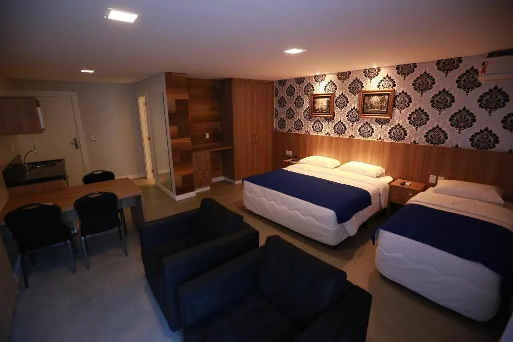 Bed in Hotel das Américas