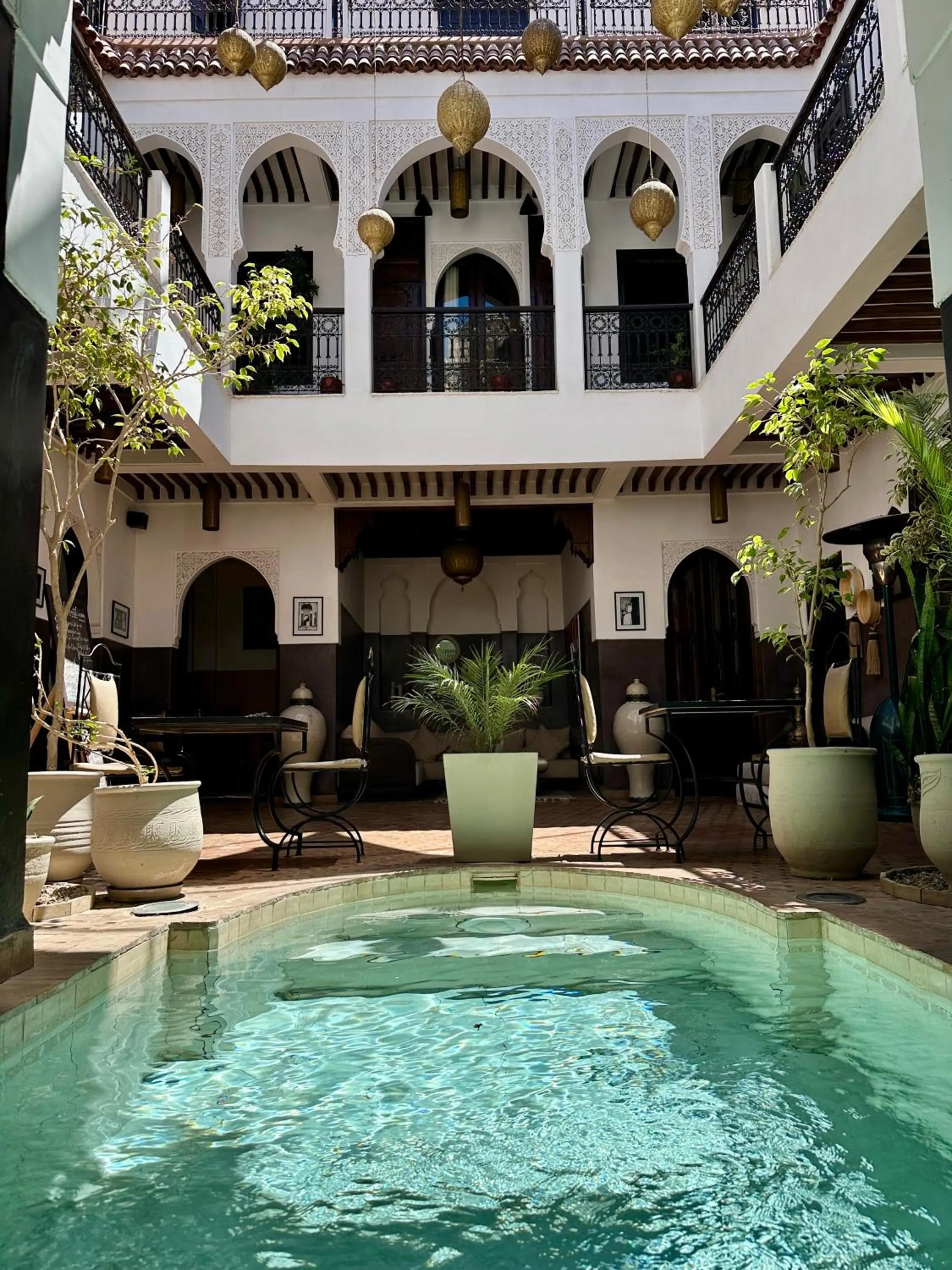 Patio in Riad La Porte Rouge By La Siredrah