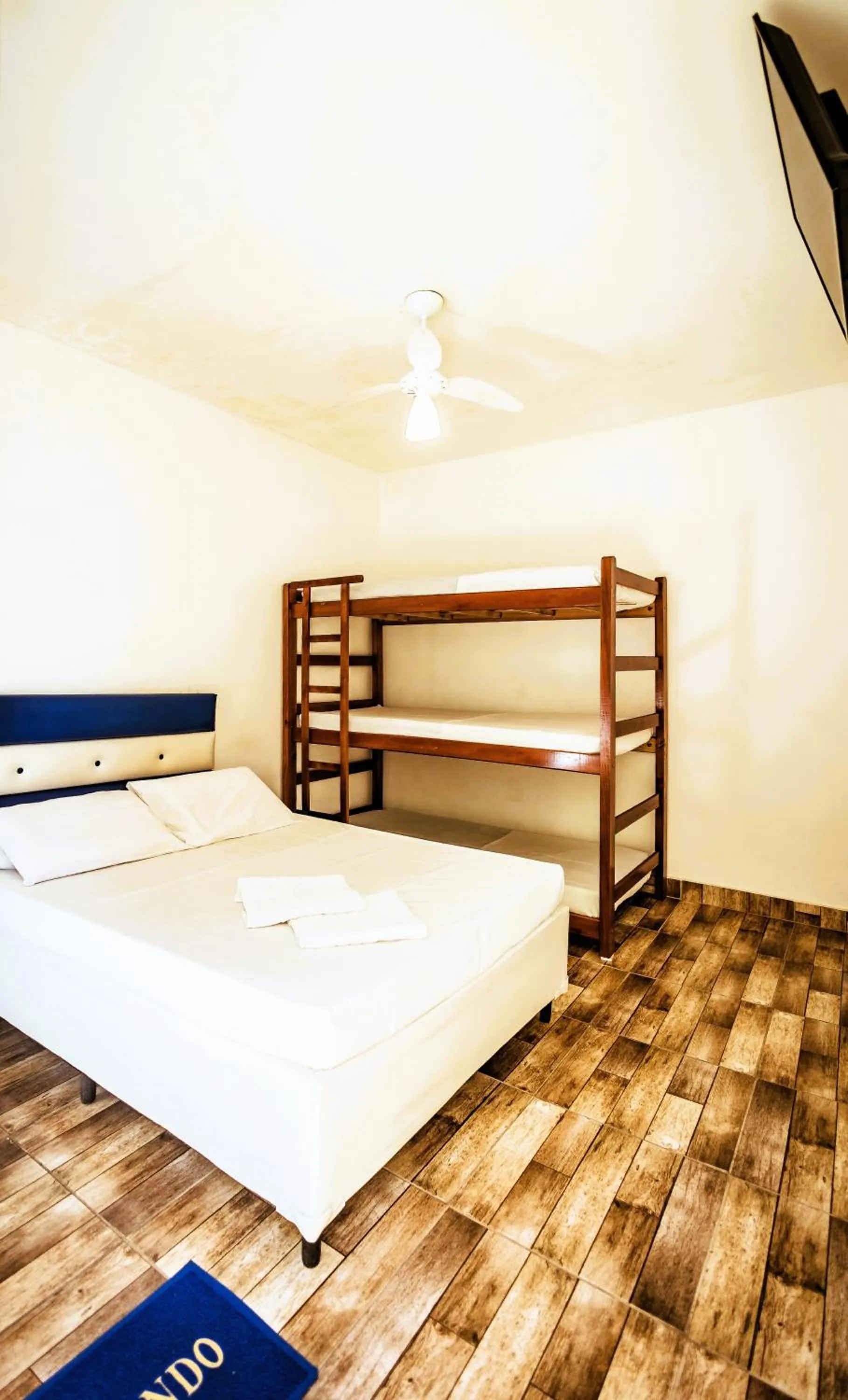 Bed in Pousada Peruibe 455