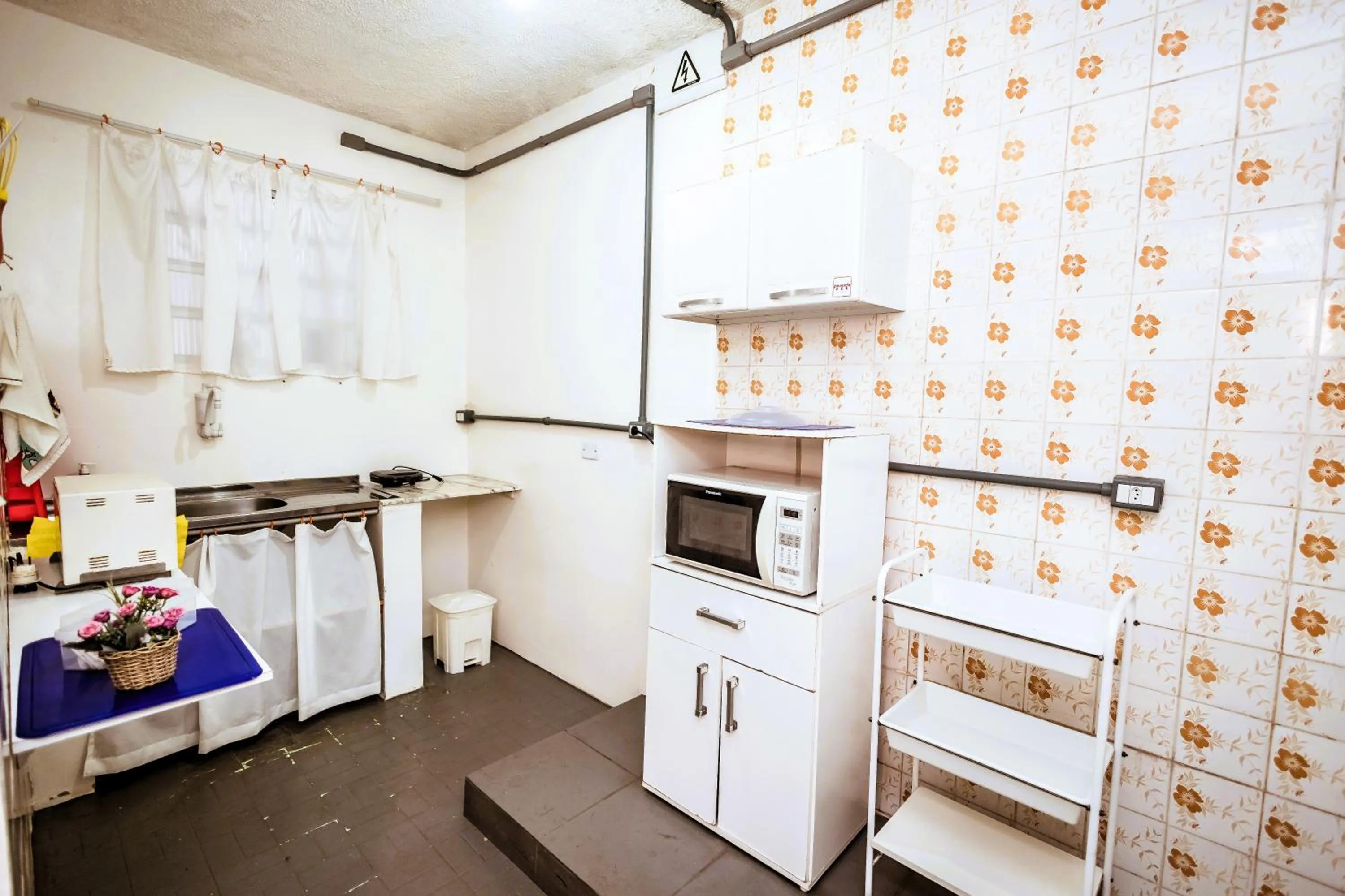 Kitchen or kitchenette in Pousada Peruibe 455