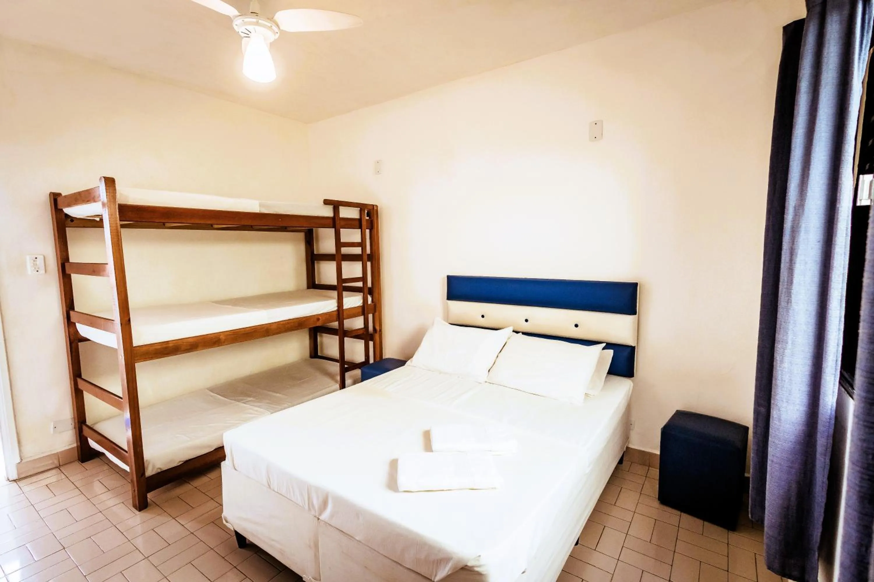 Bed in Pousada Peruibe 455