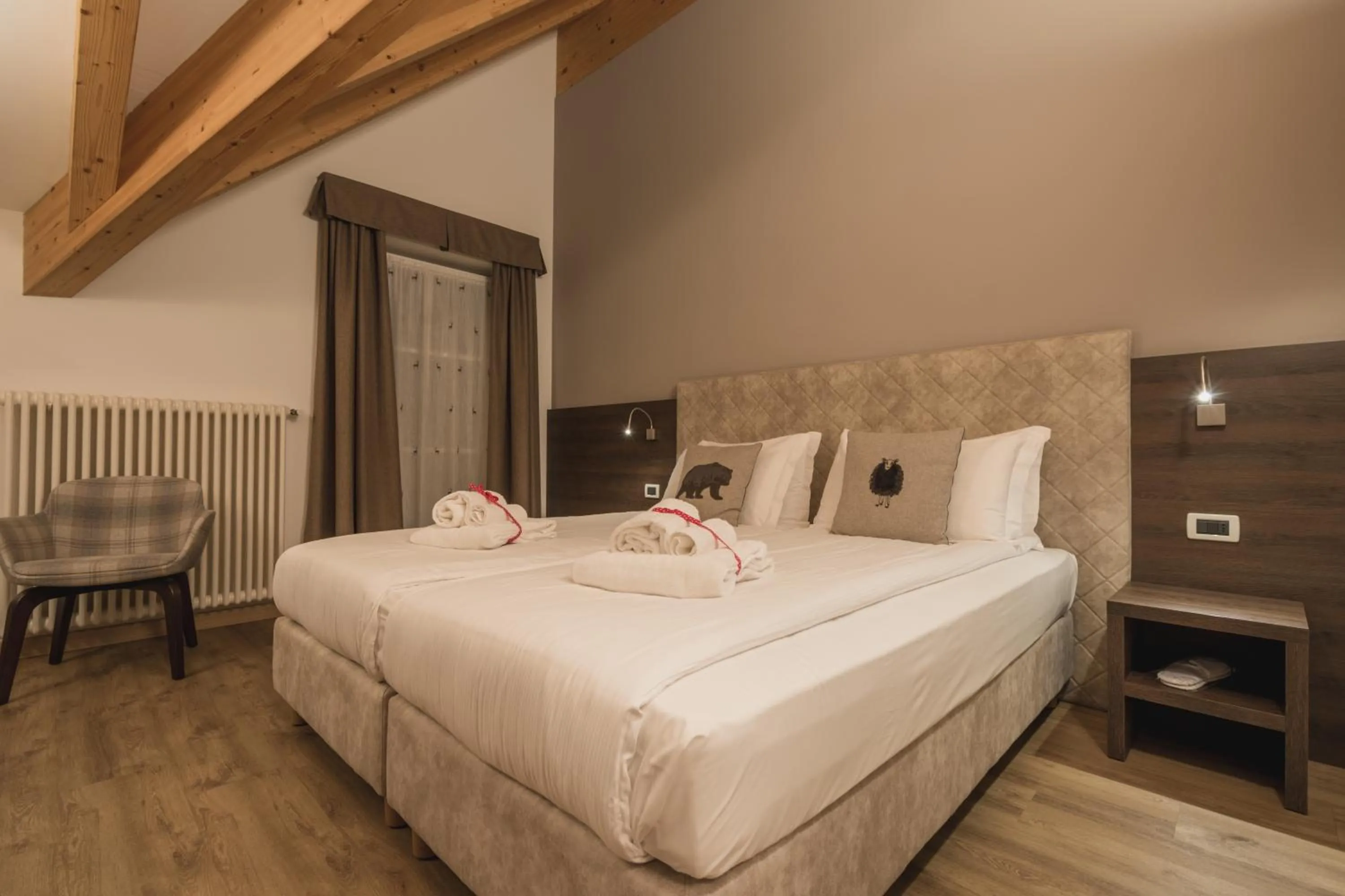 Bed in X Alp Hotel
