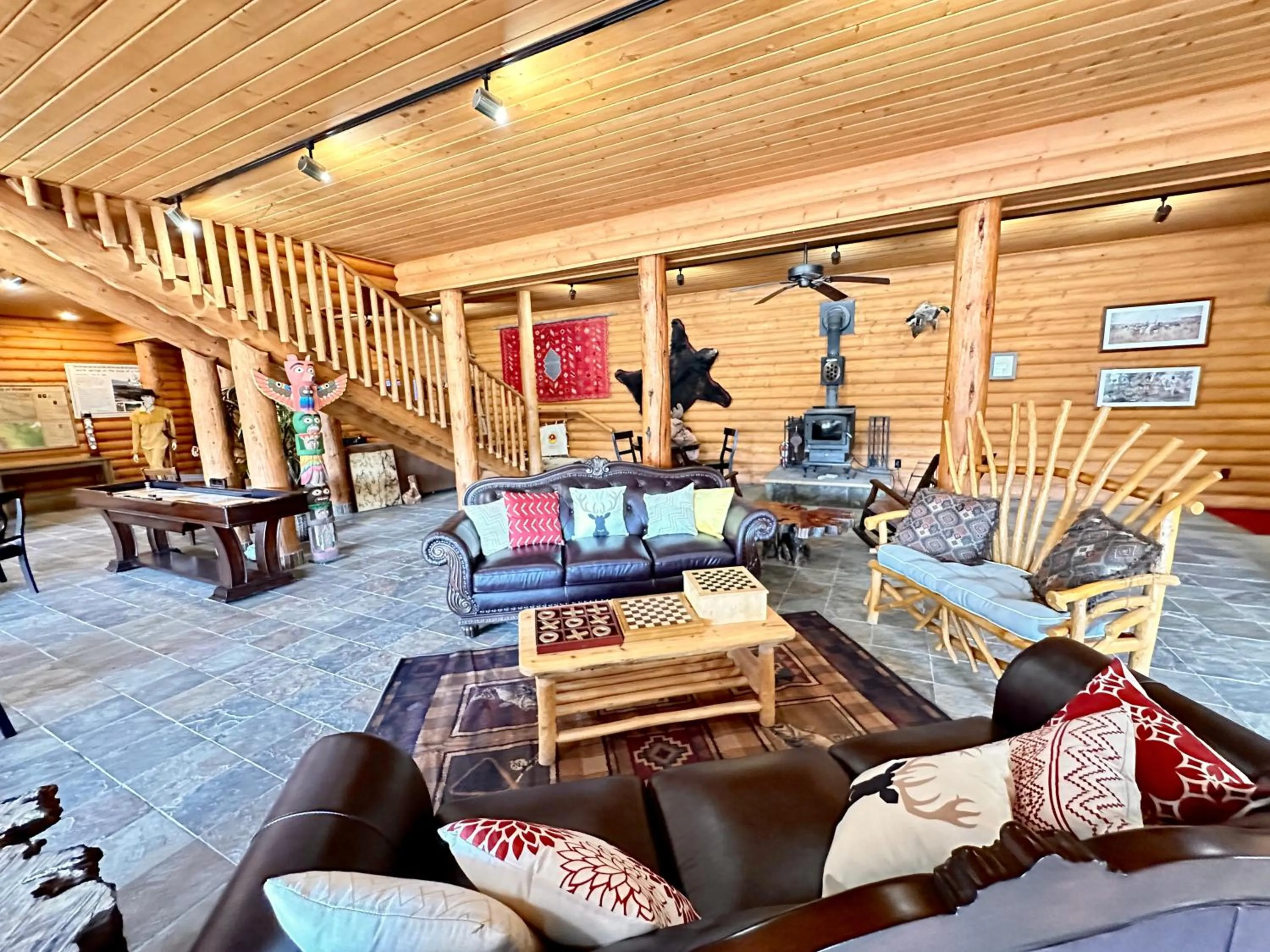 Lobby or reception in The Lodge at Lolo Hot Springs
