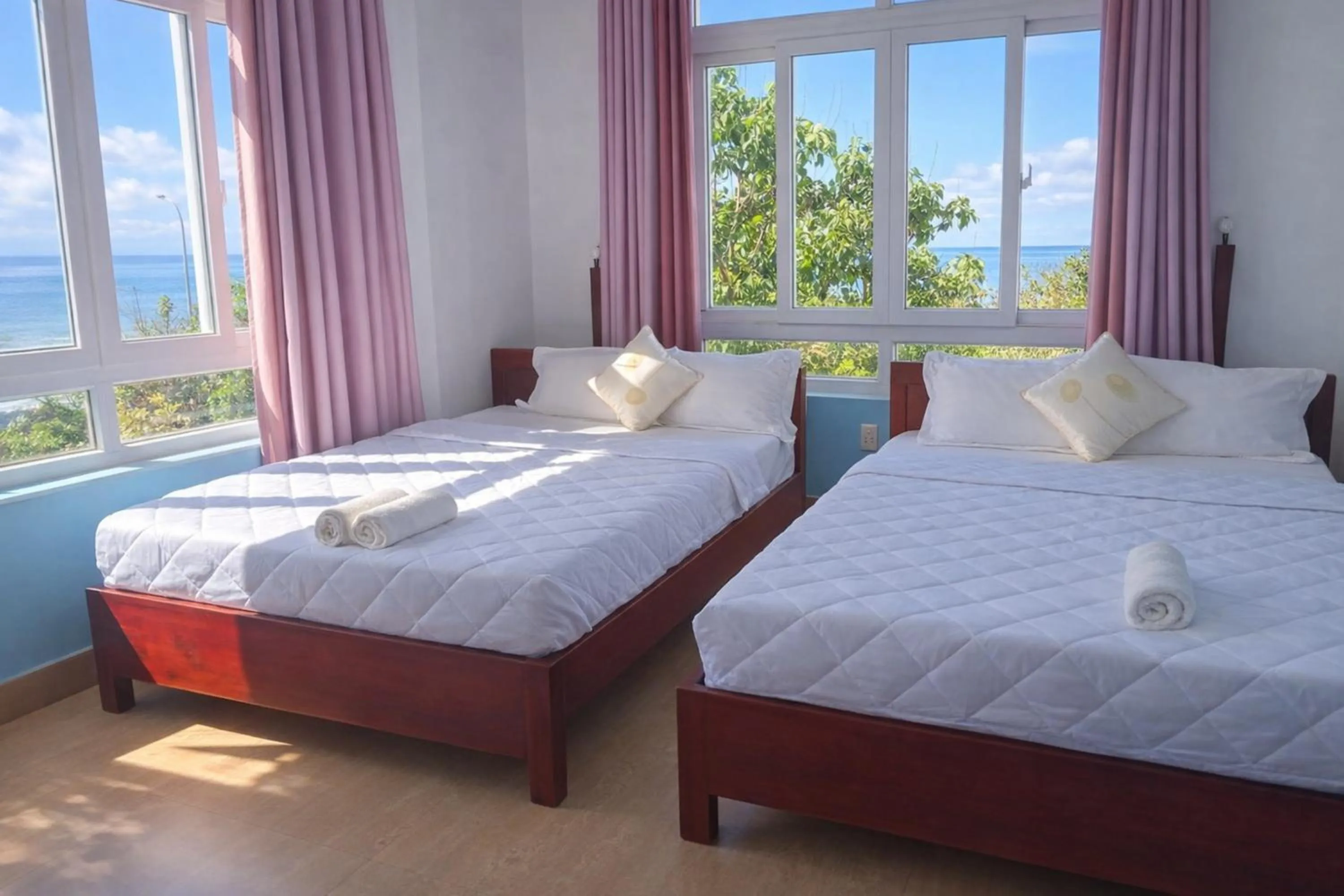 Photo of the whole room, Bed in Thanh Tran Guesthouse Lý Sơn