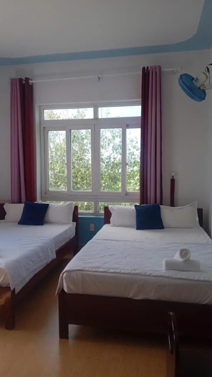 Bed in Thanh Tran Guesthouse Lý Sơn