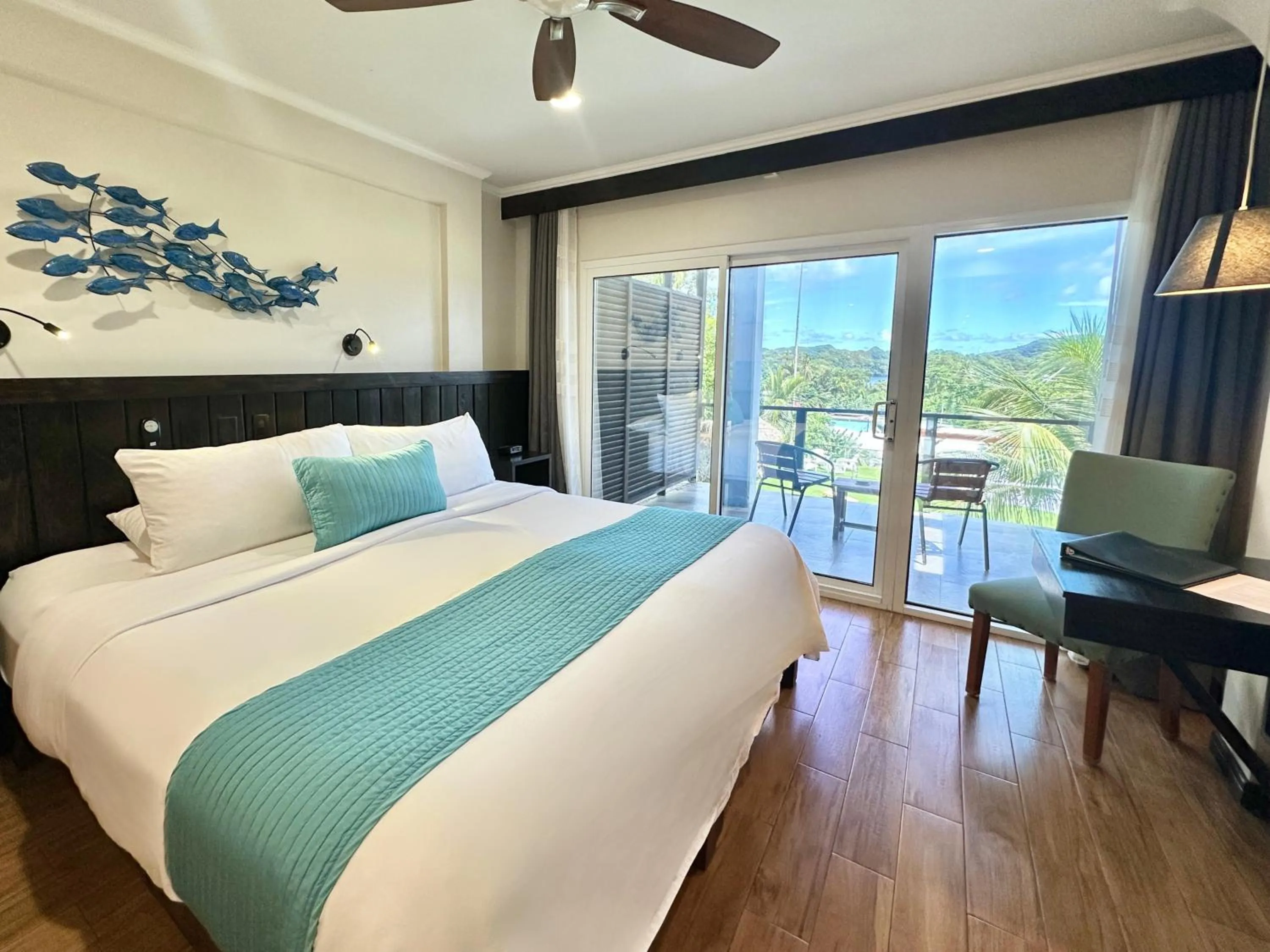 Bed in Palau Central Hotel