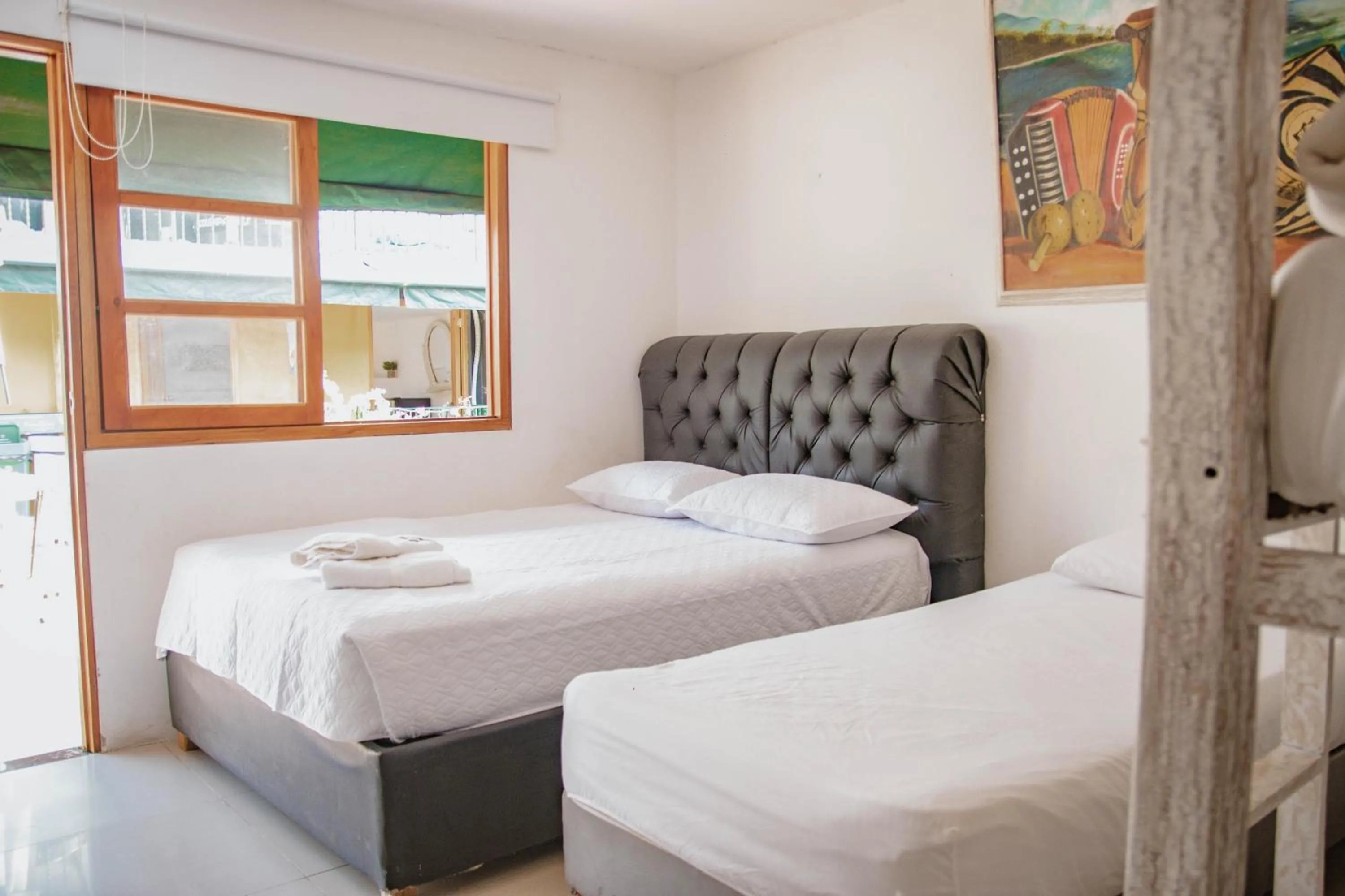 Bed in Hotel La Casona de Getsemani