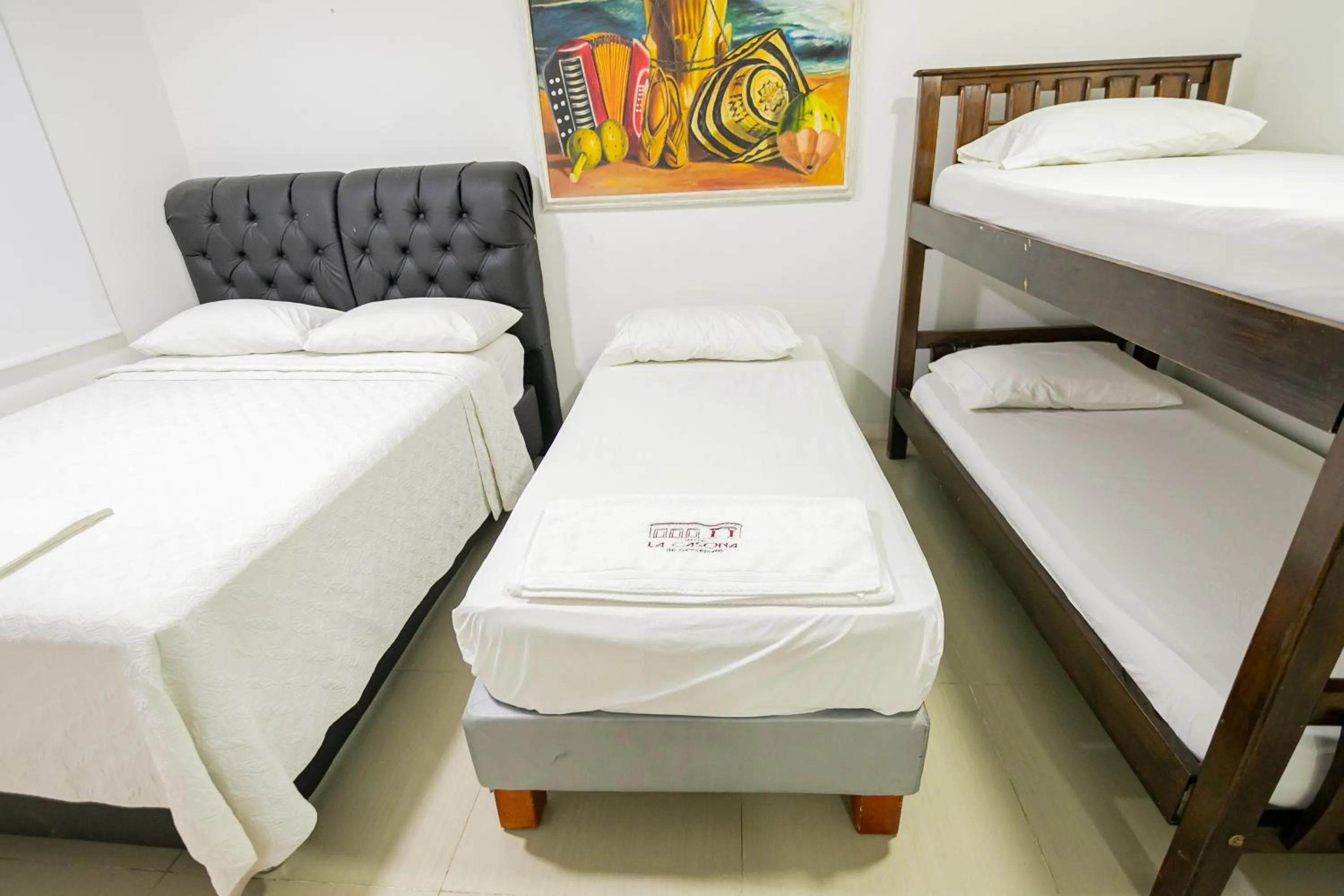 Bed in Hotel La Casona de Getsemani