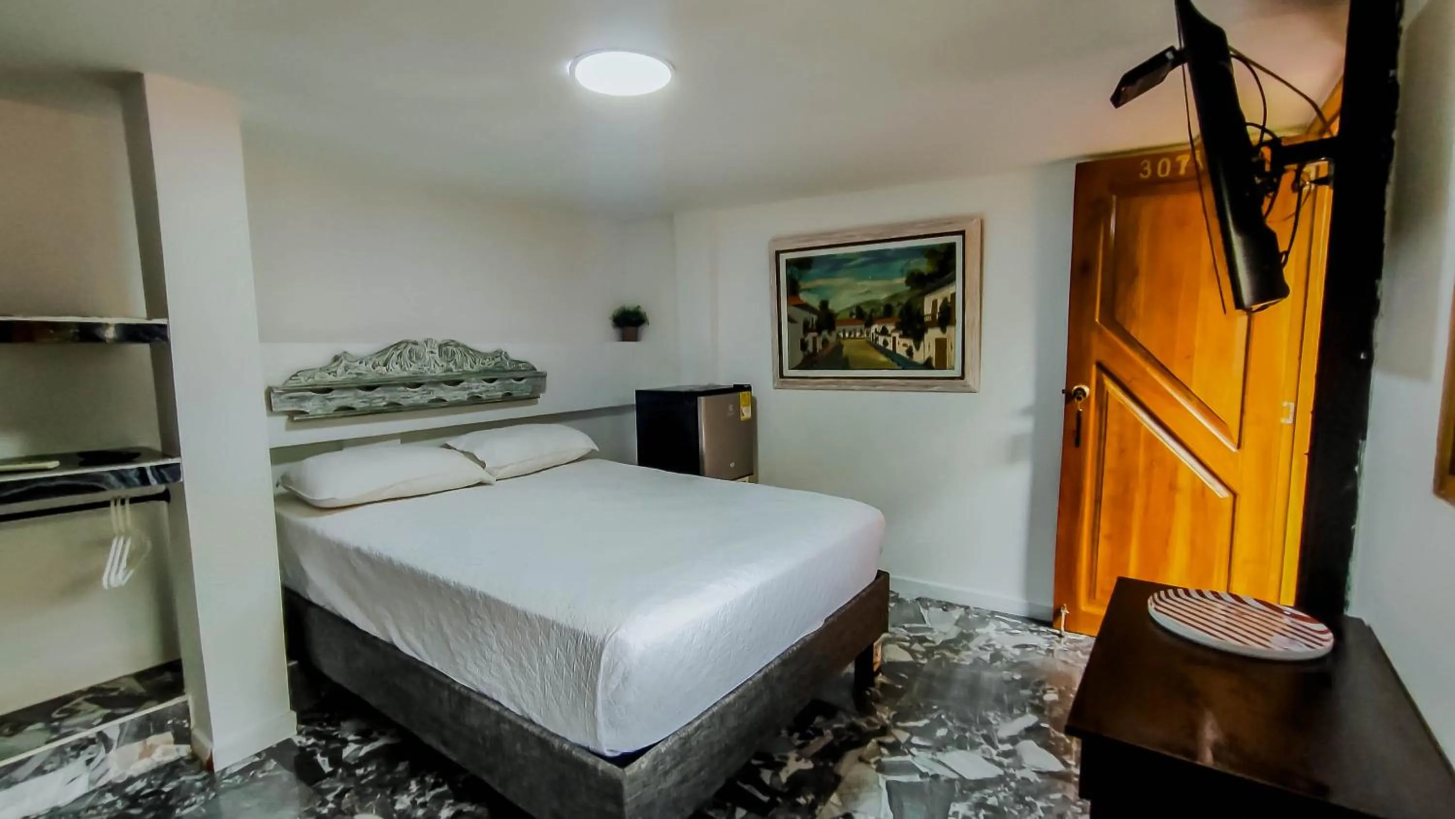 Bed in Hotel La Casona de Getsemani