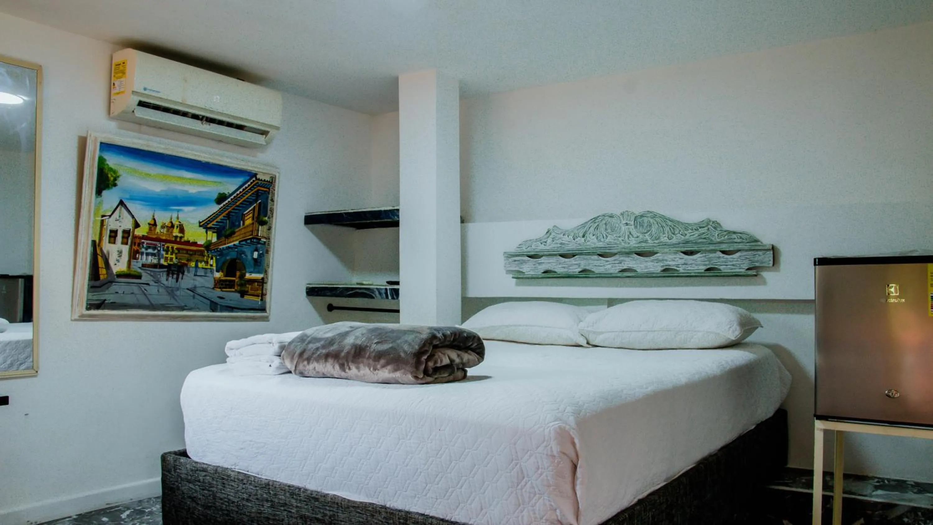 Bed in Hotel La Casona de Getsemani