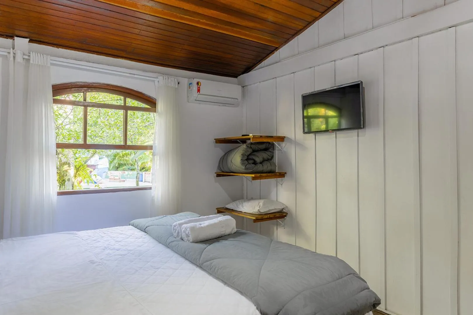 Bed in Pousada Marimar