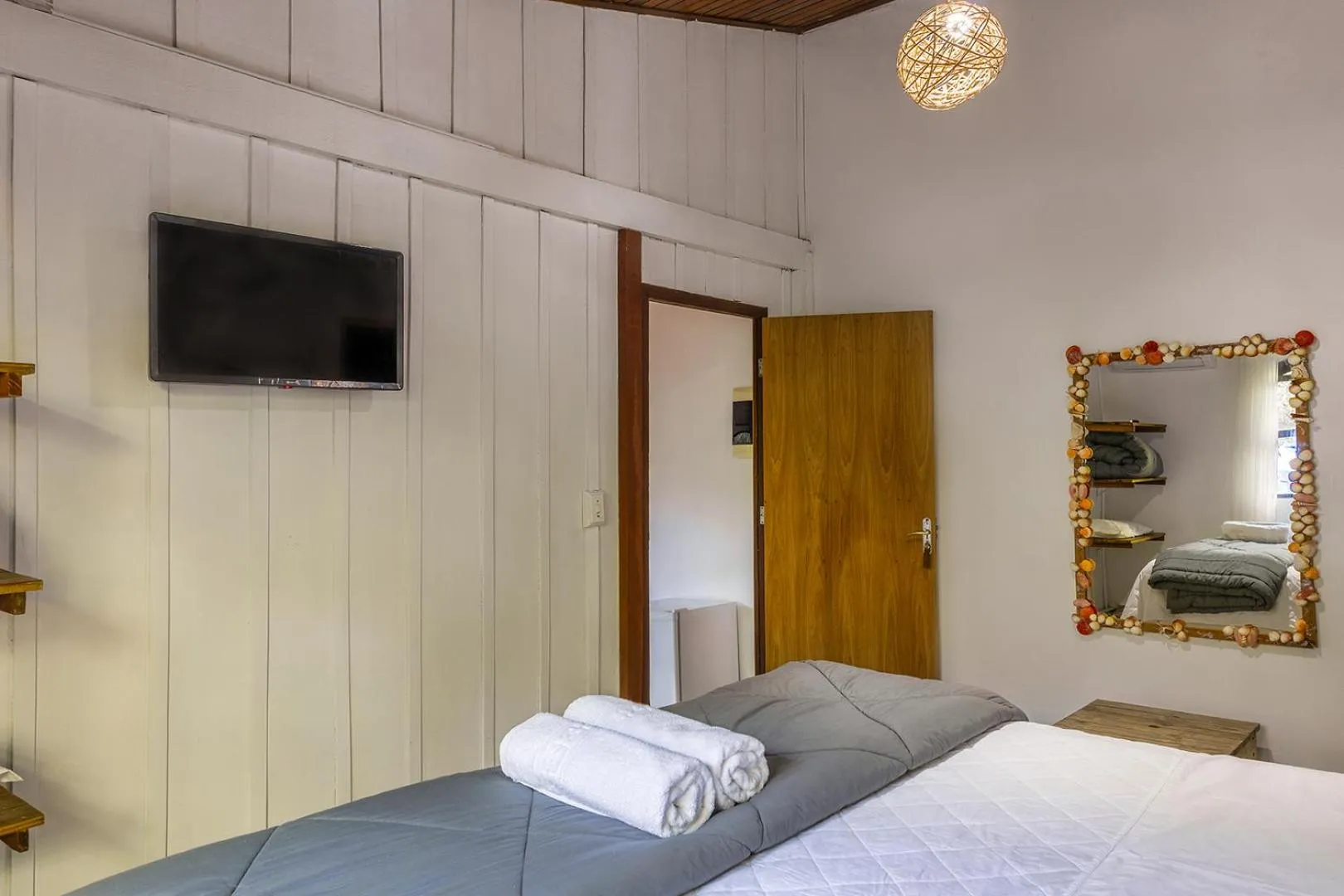 Bed in Pousada Marimar