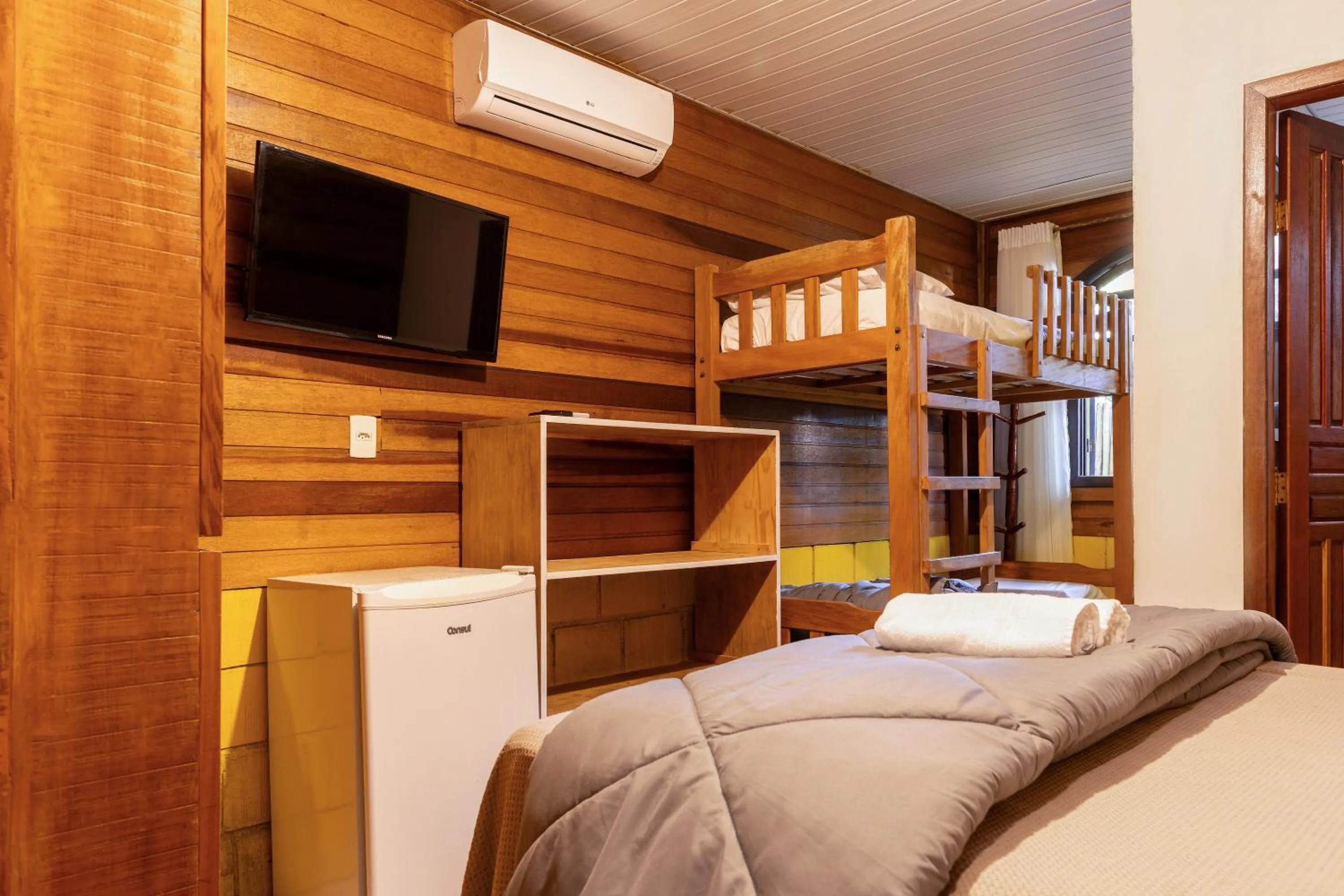 Bed in Pousada Marimar