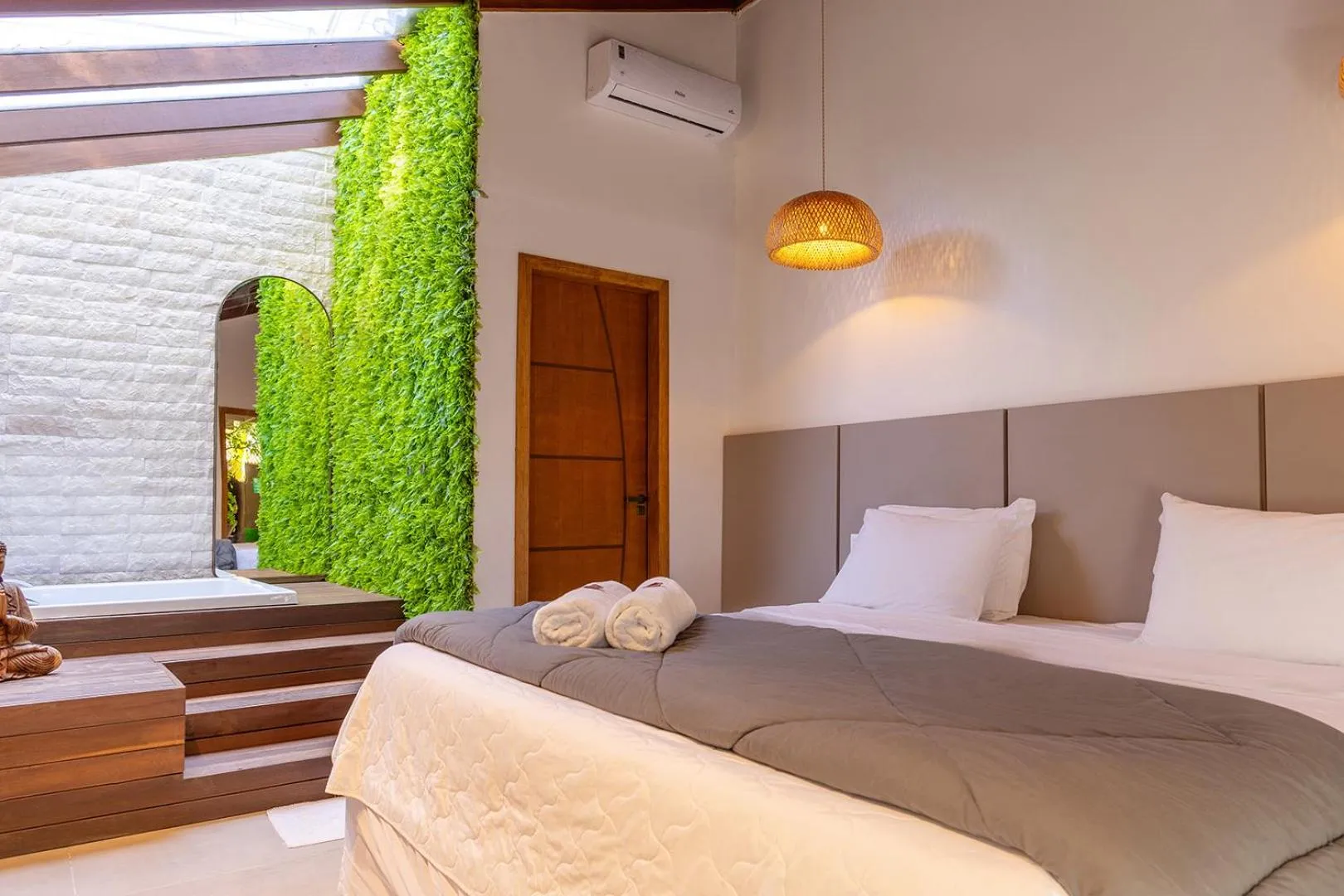 Bed in Pousada Marimar