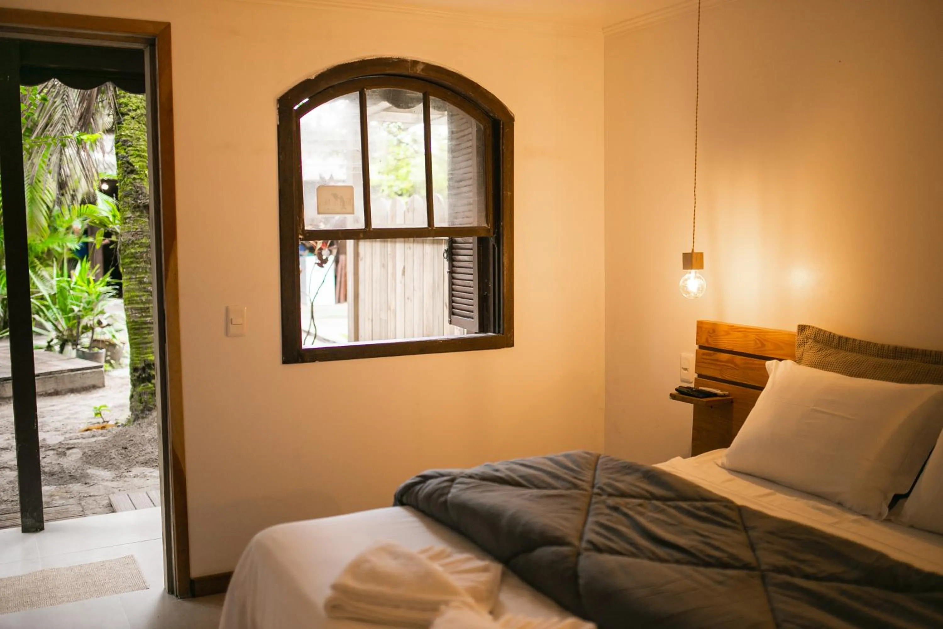 Bed in Pousada Marimar