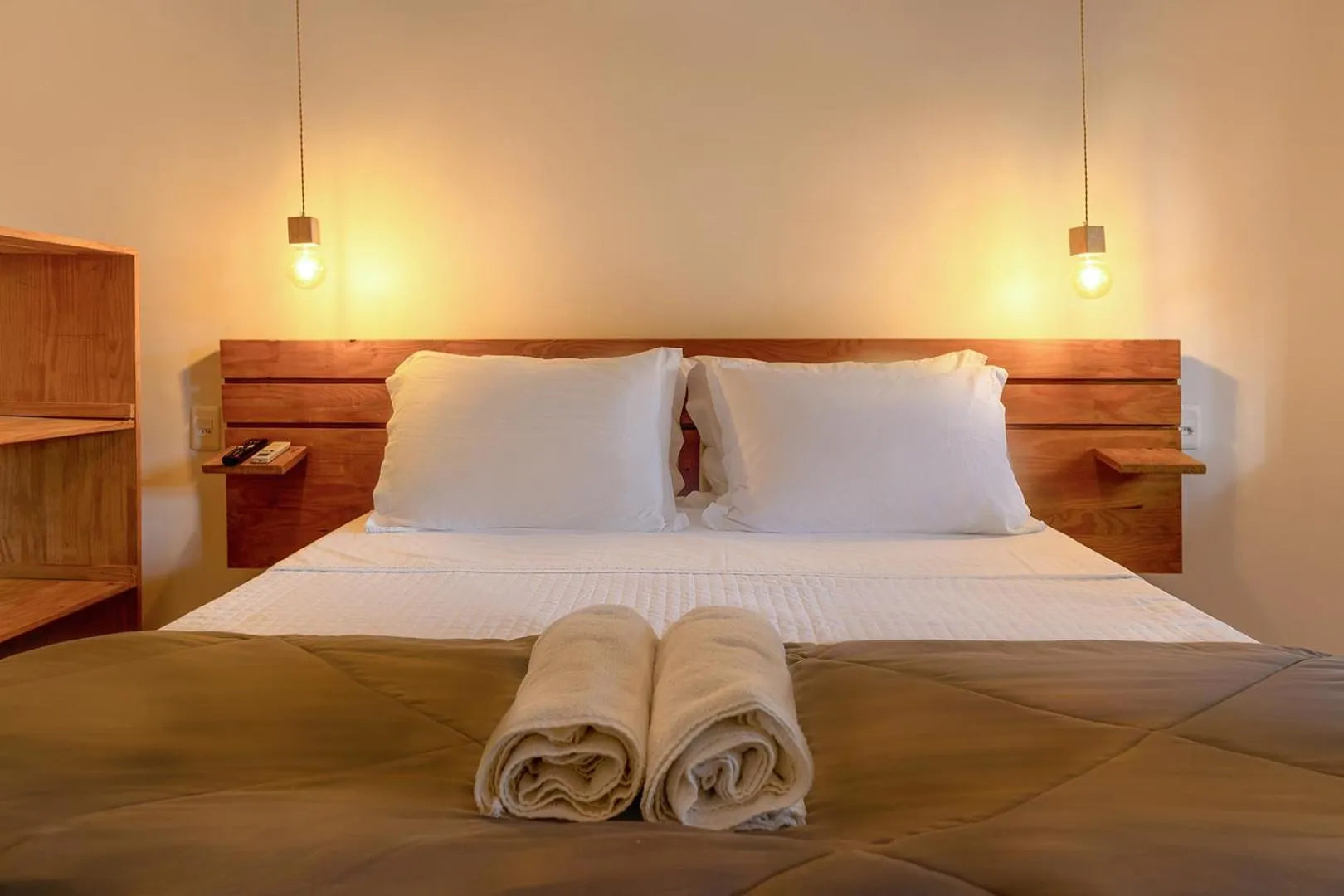 Bed in Pousada Marimar