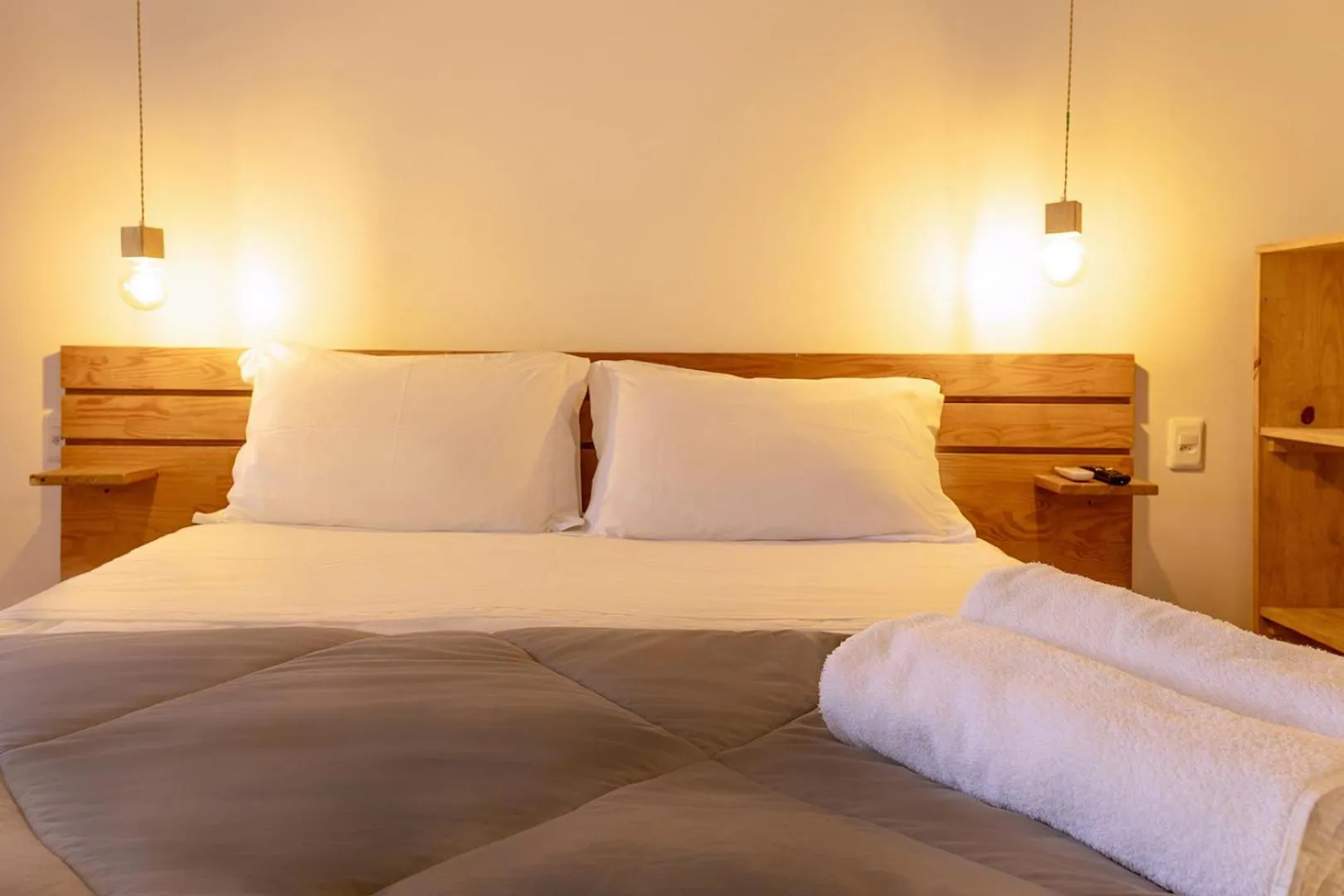 Bed in Pousada Marimar