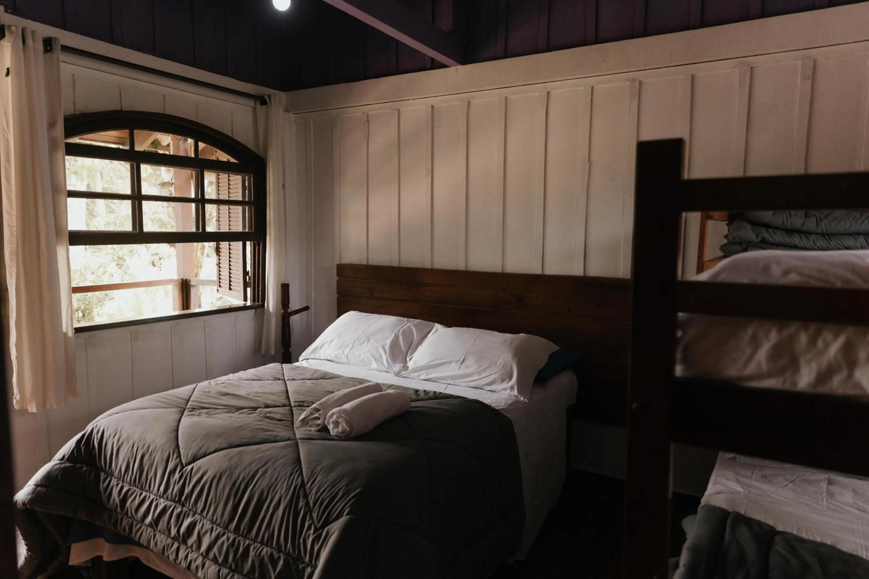 Bed in Pousada Marimar