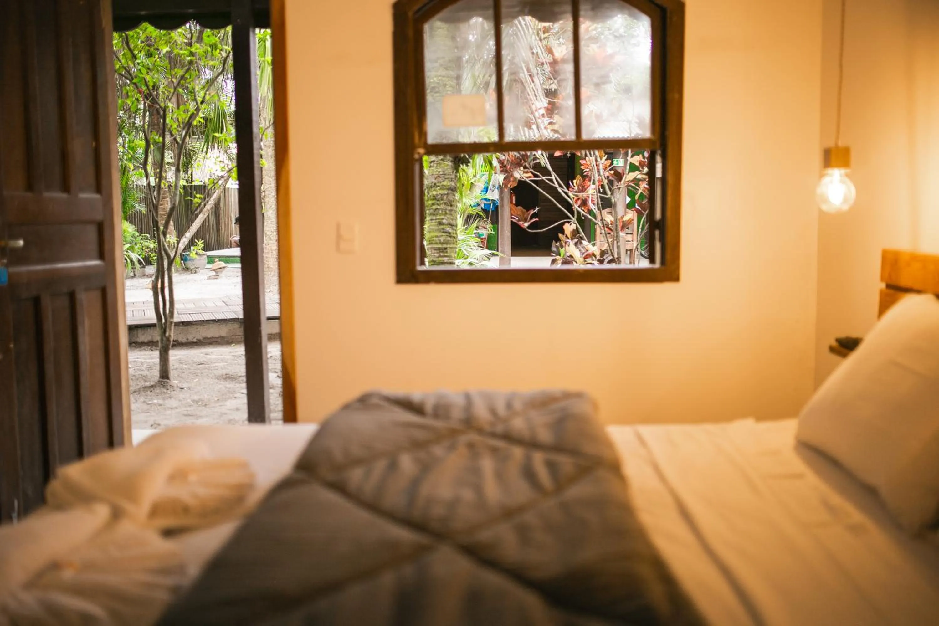 Bed in Pousada Marimar