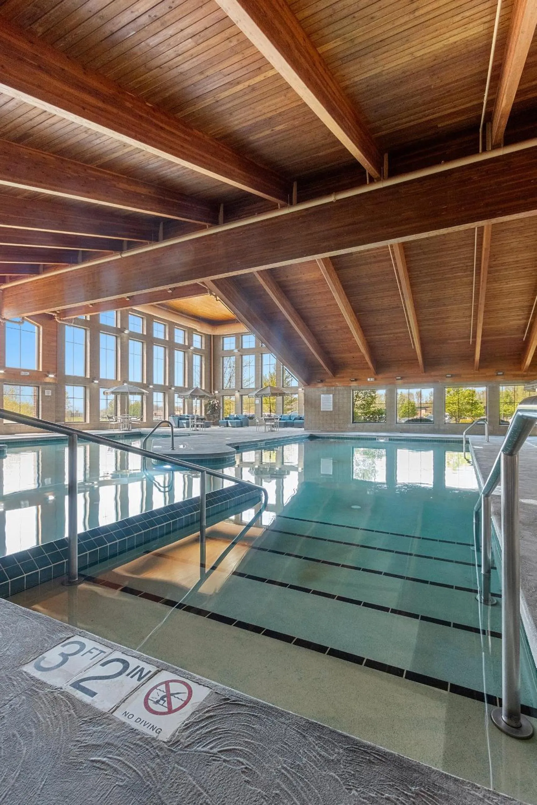 Swimming pool in AmericInn by Wyndham Green Bay East