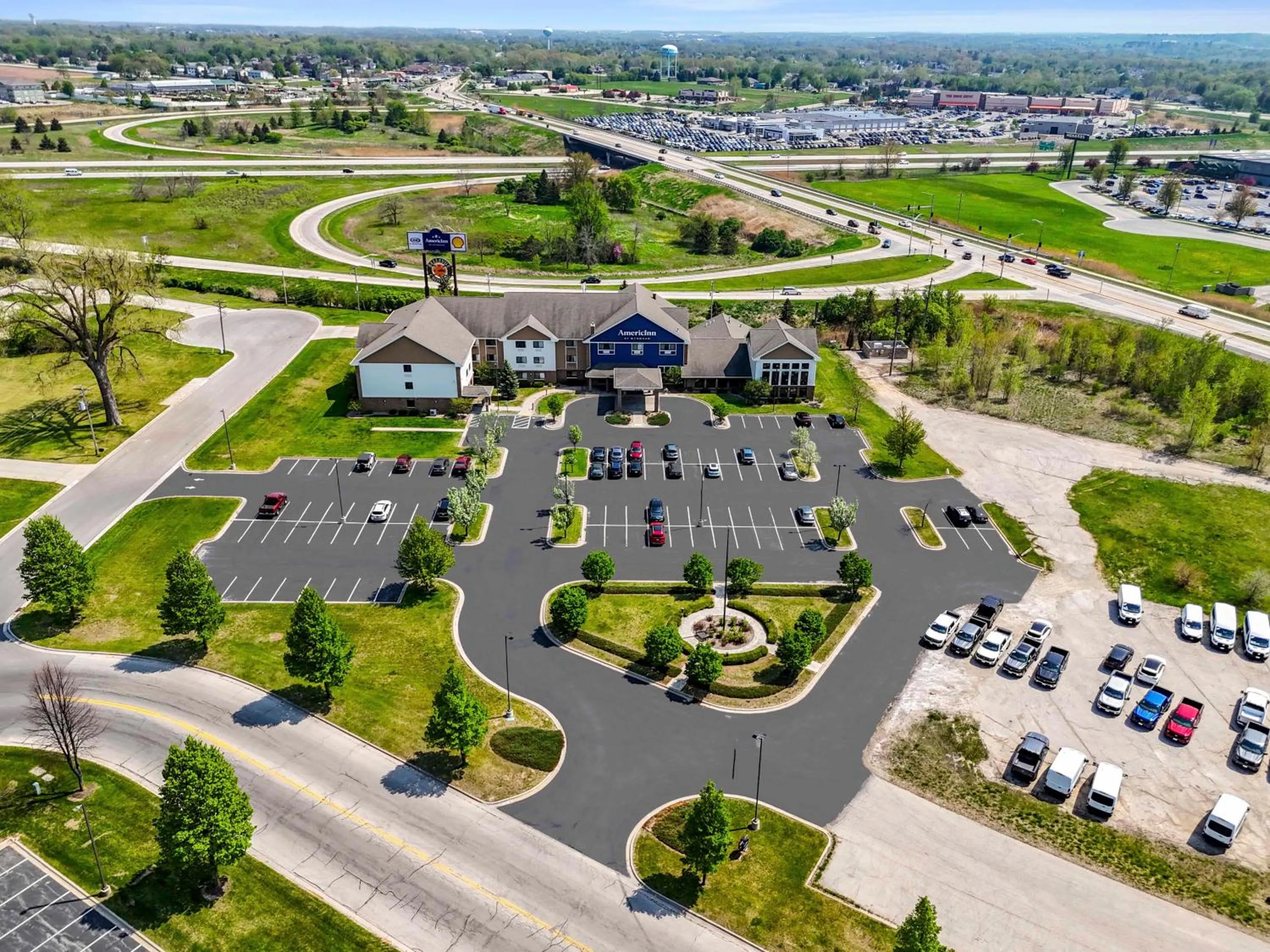 Property building in AmericInn by Wyndham Green Bay East