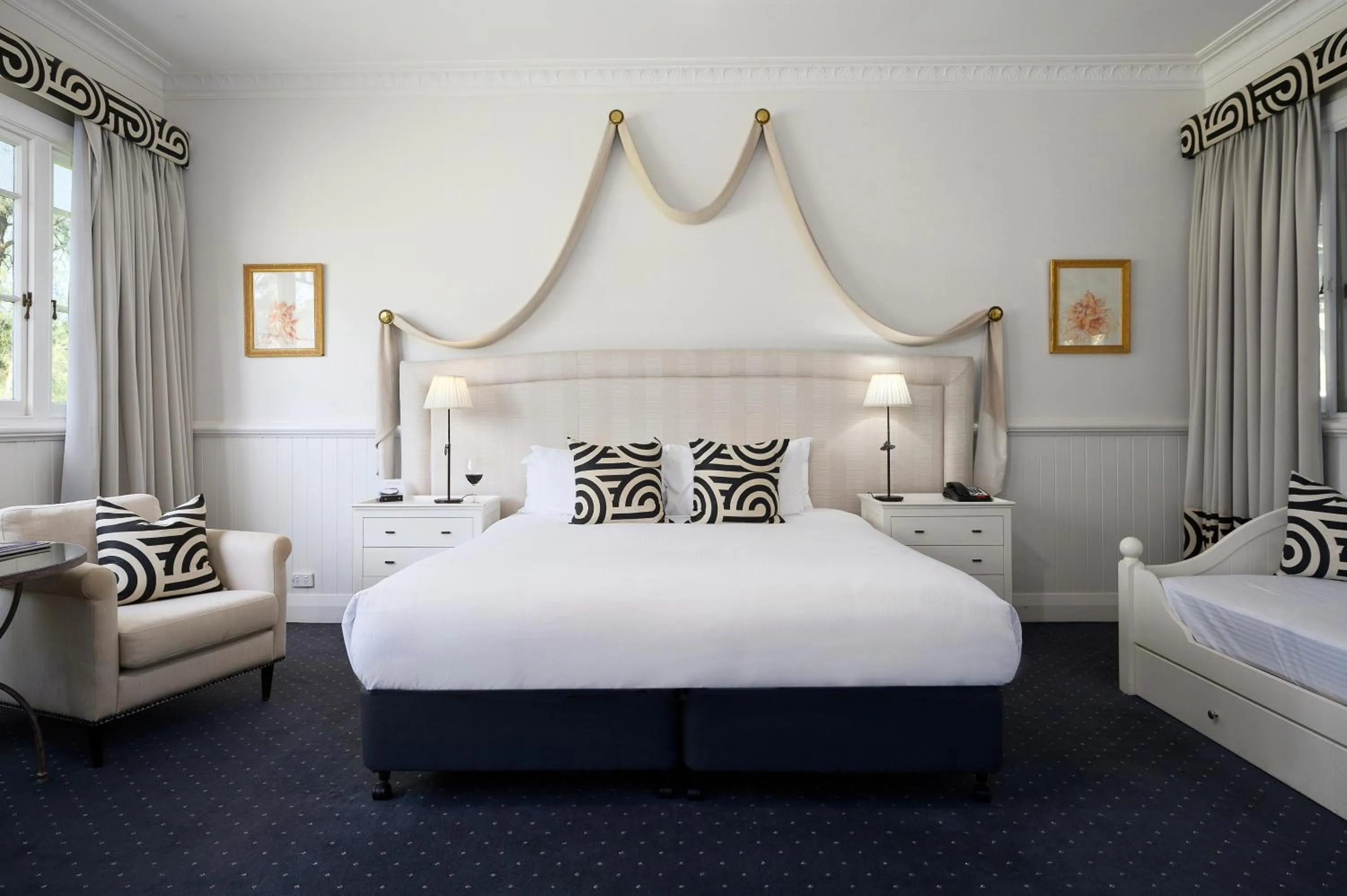 Bed in The Convent Hunter Valley Hotel