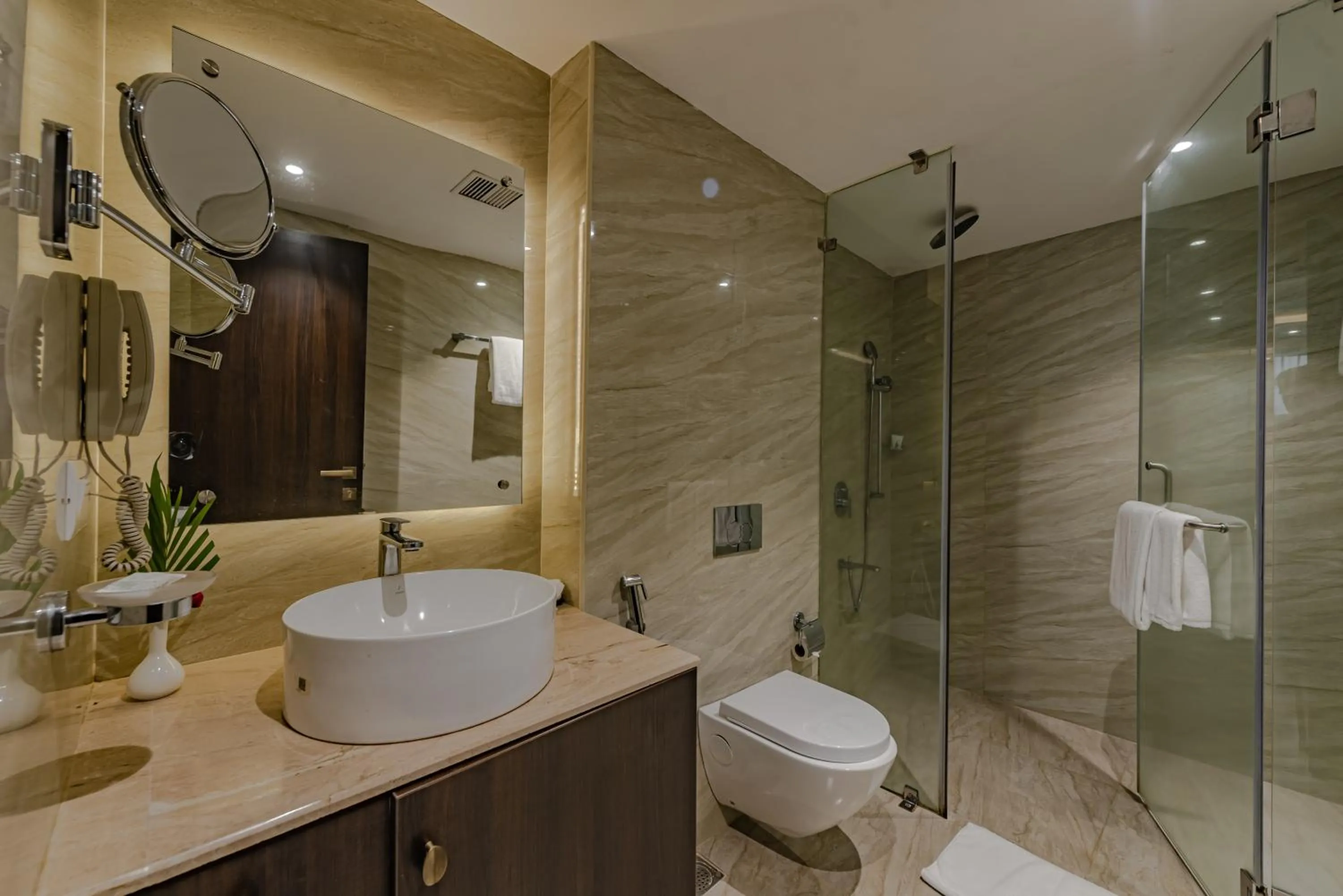 Shower in Goldfinch Hotel Mangalore