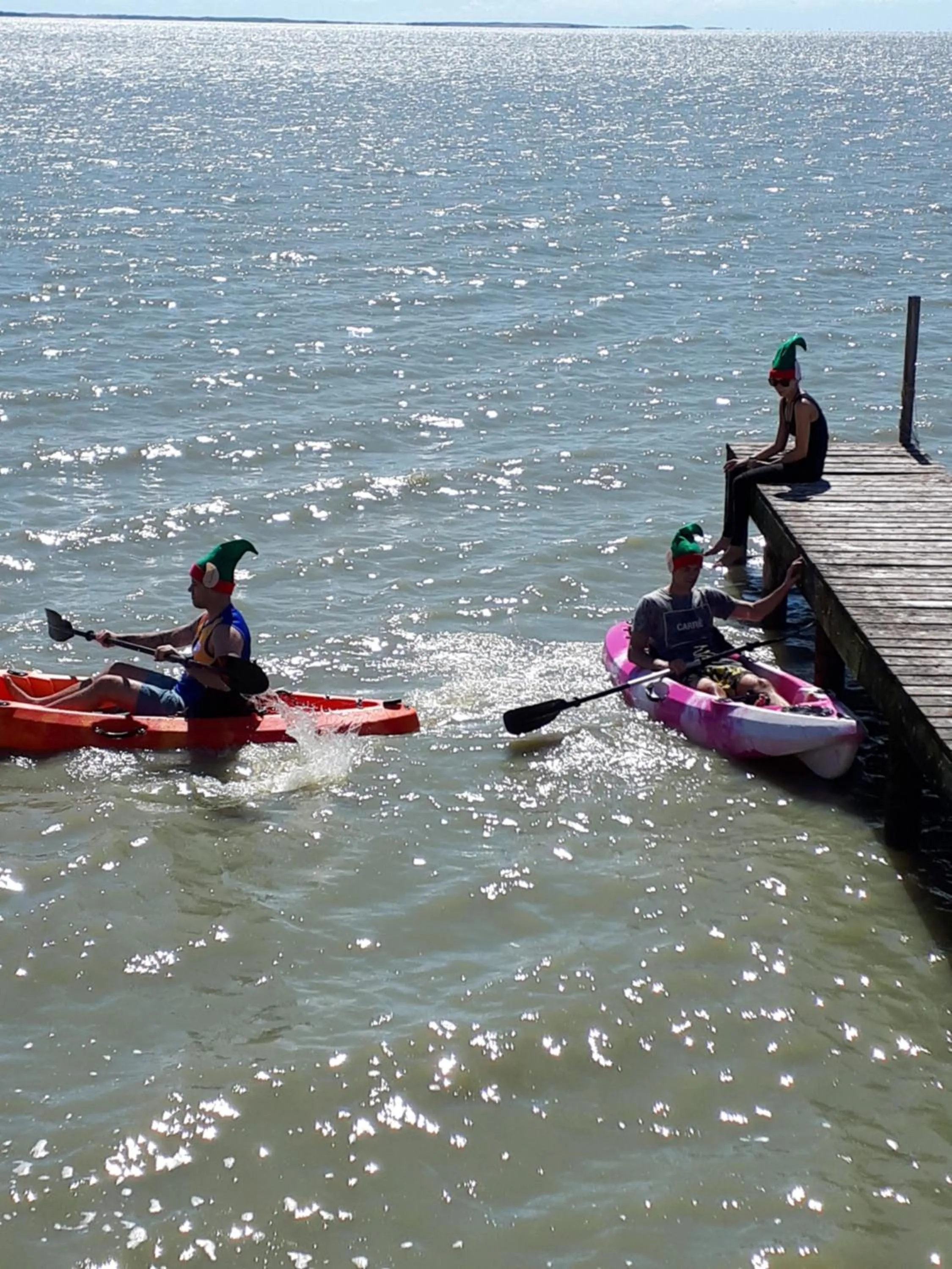 People in Meningie Waterfront Motel