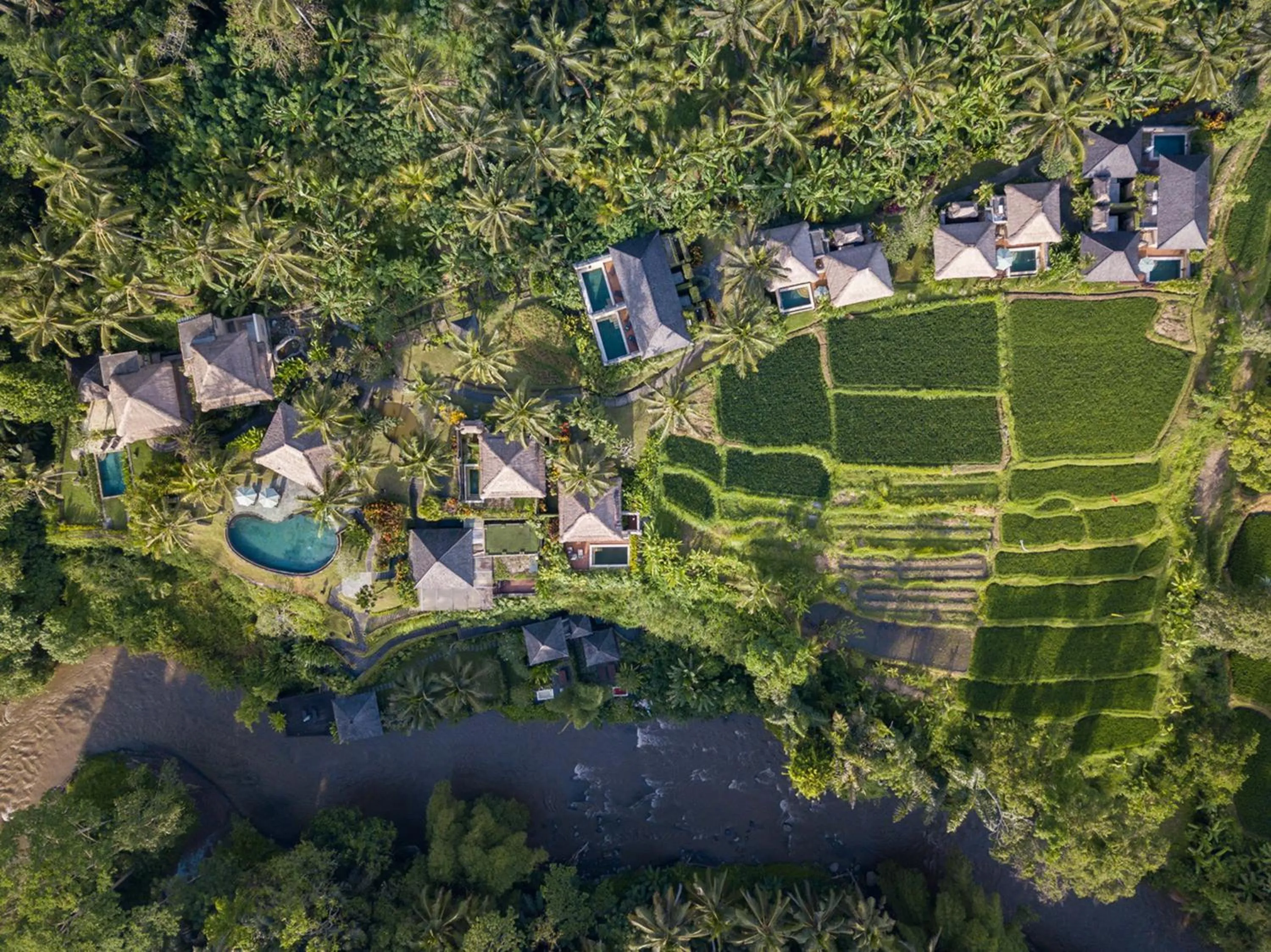 Bird's eye view in Villa Semana Resort Ubud