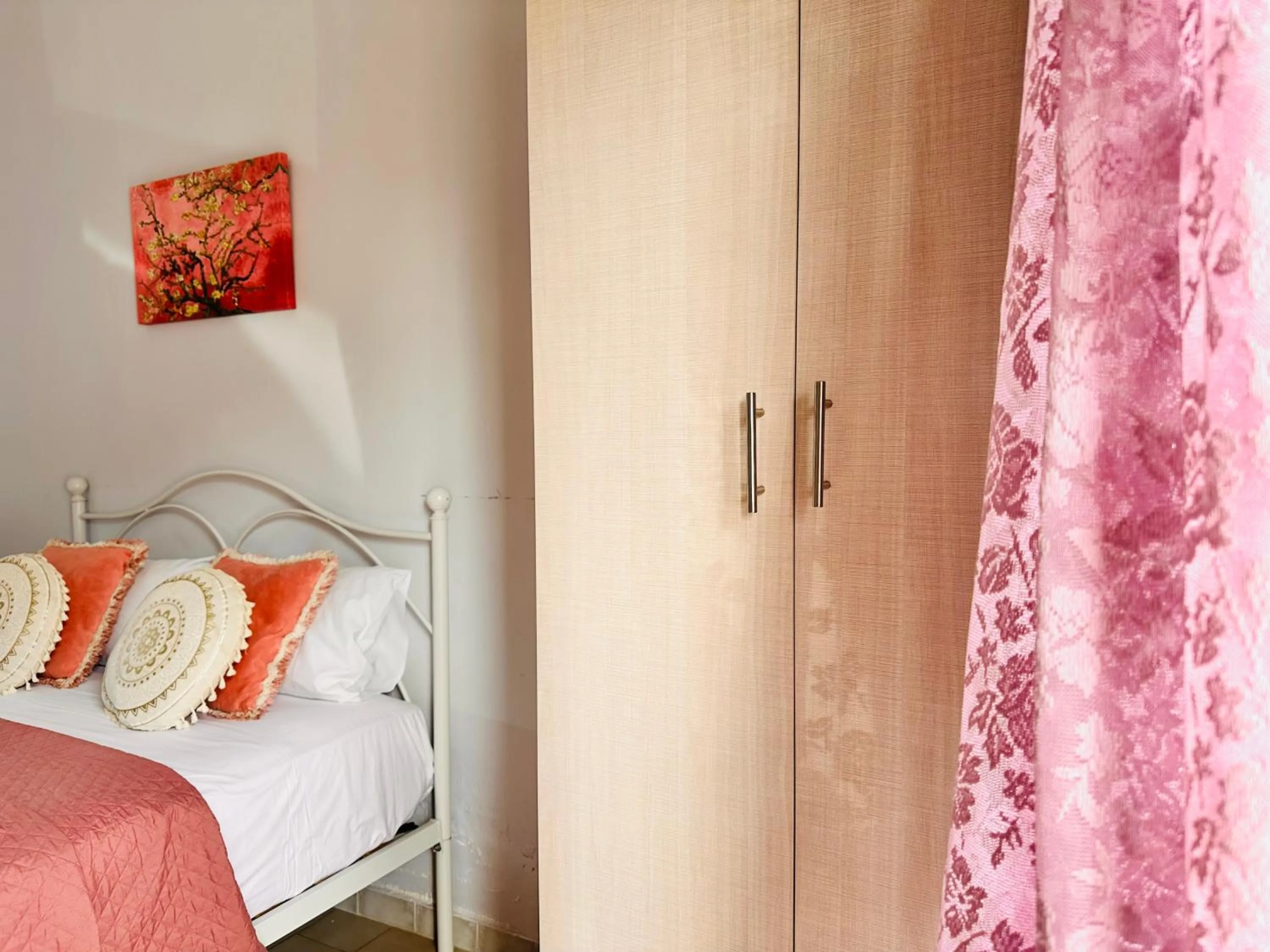 Bed in Infinity blue beach apartments - Renovated Apartments 2 Minutes from the Sea & Pool with Scenic Views