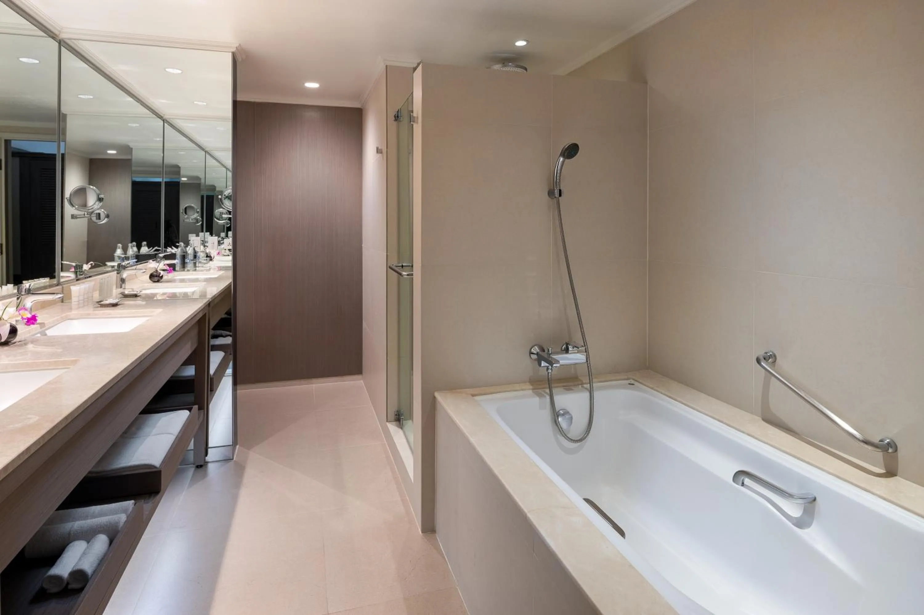 Bathroom in Crowne Plaza Bangkok Lumpini Park by IHG