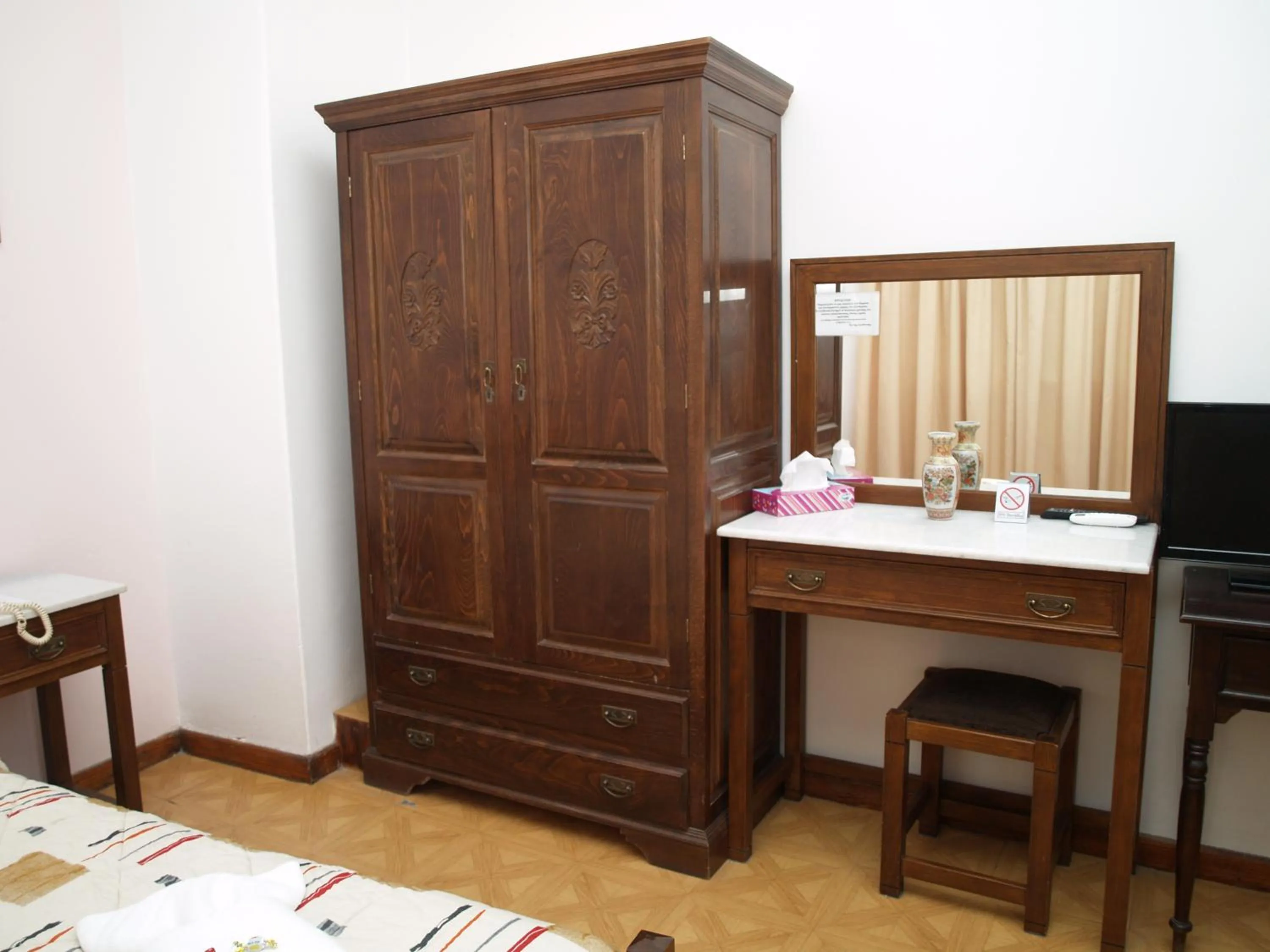 Decorative detail, Bed in Acropolis House