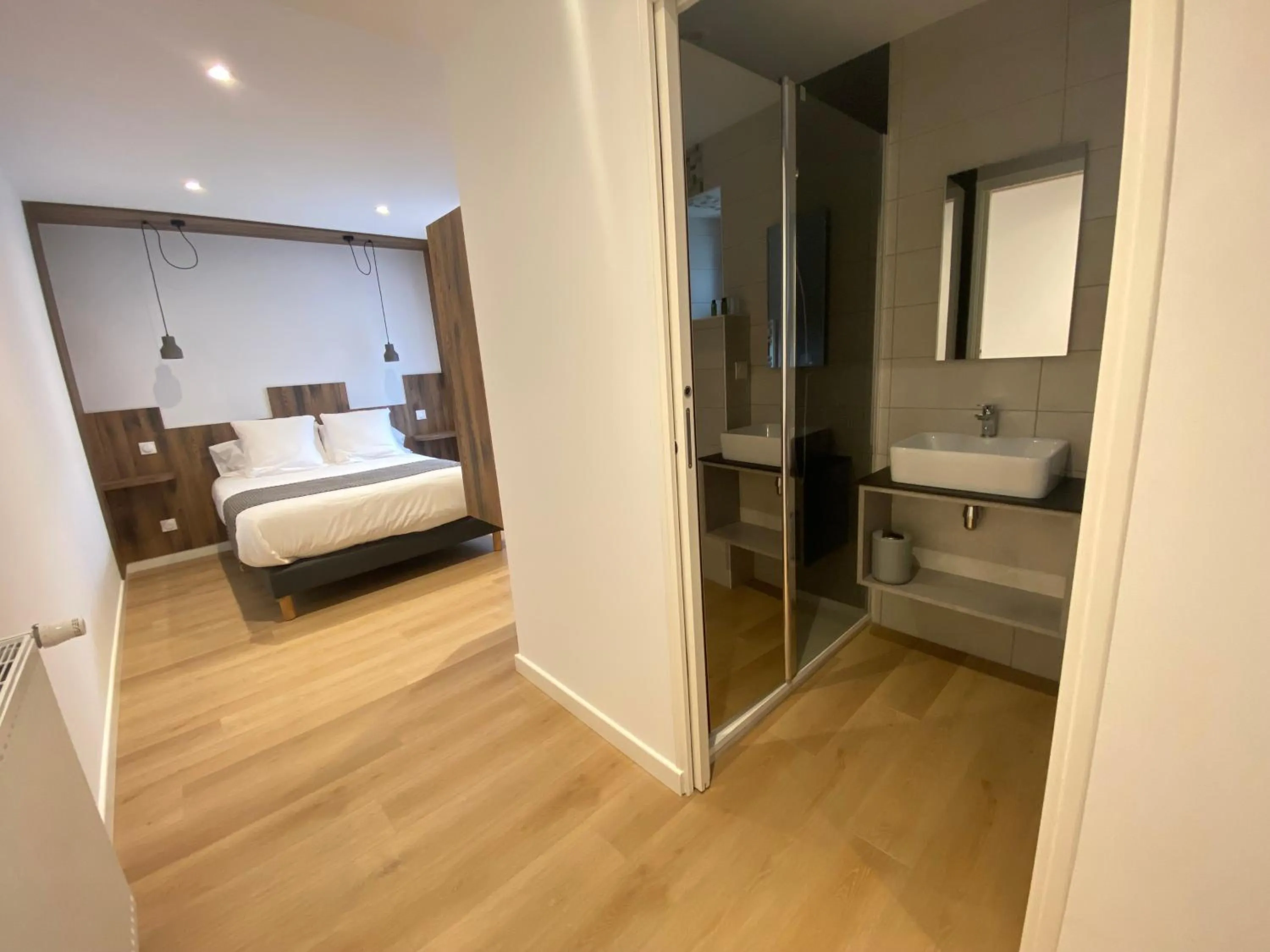 Bed in Hotel Restaurant Noblia