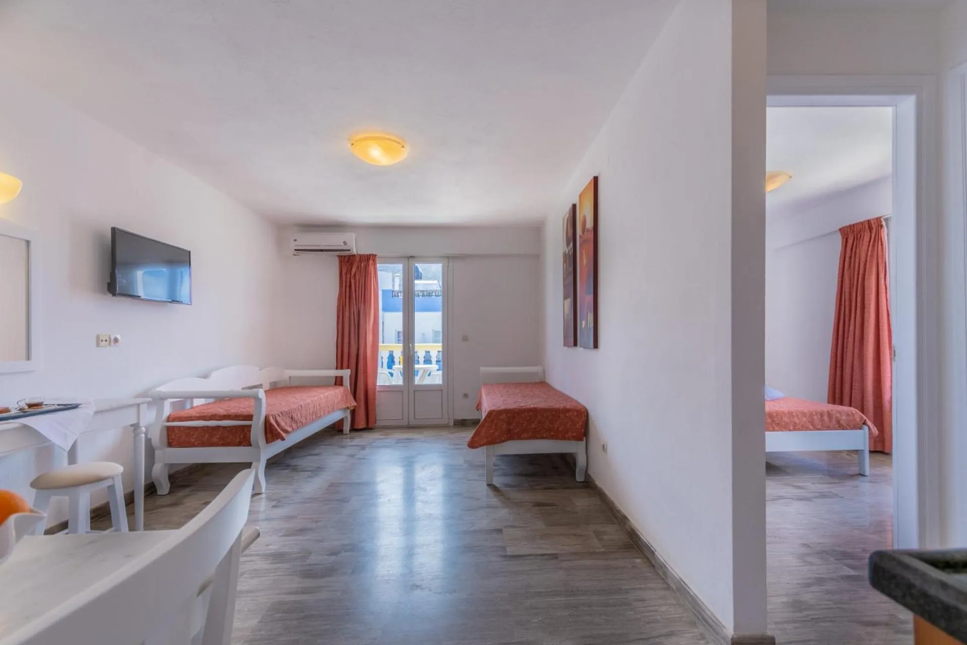 Living room, Bed in Irini Apartments