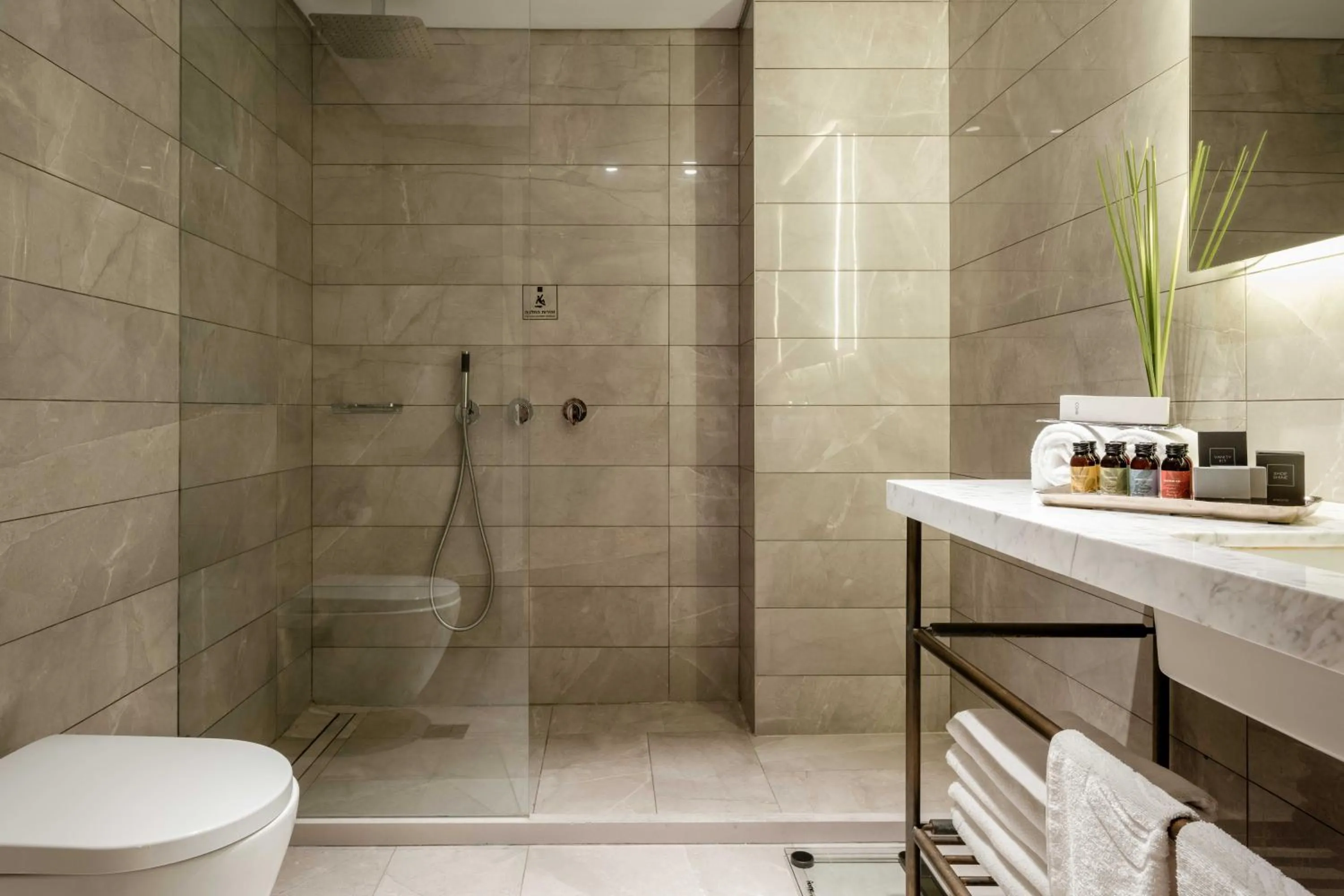 Shower in VERT Jerusalem by AFI Hotel